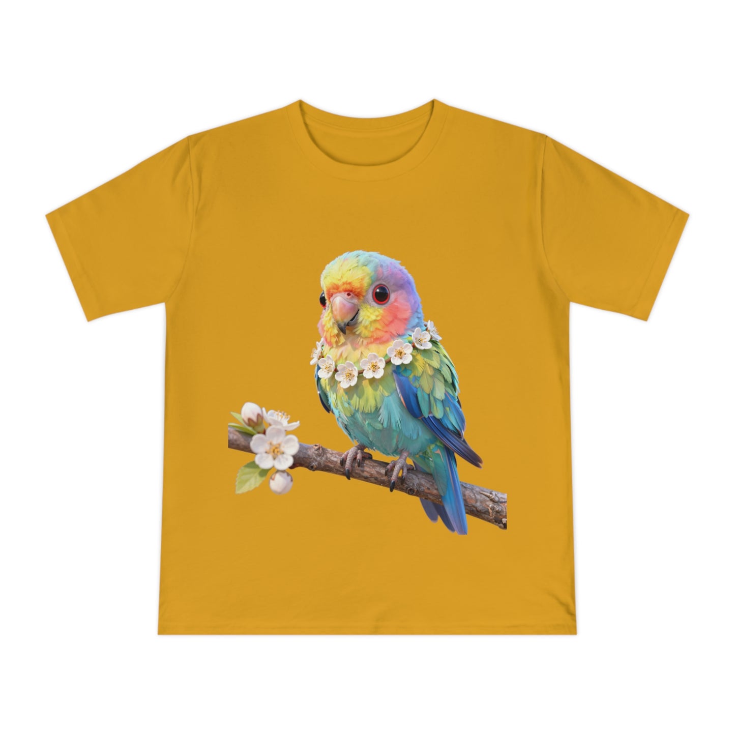 Rainbow Parrot — Tropical Bloom Kawaii Tee