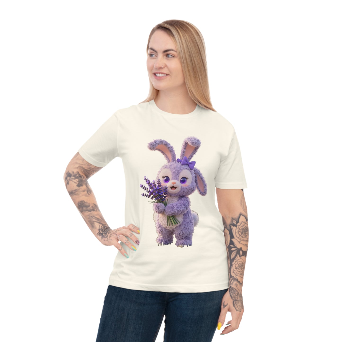 Lavender Dream Bunny — Pastel Flower Field Tee