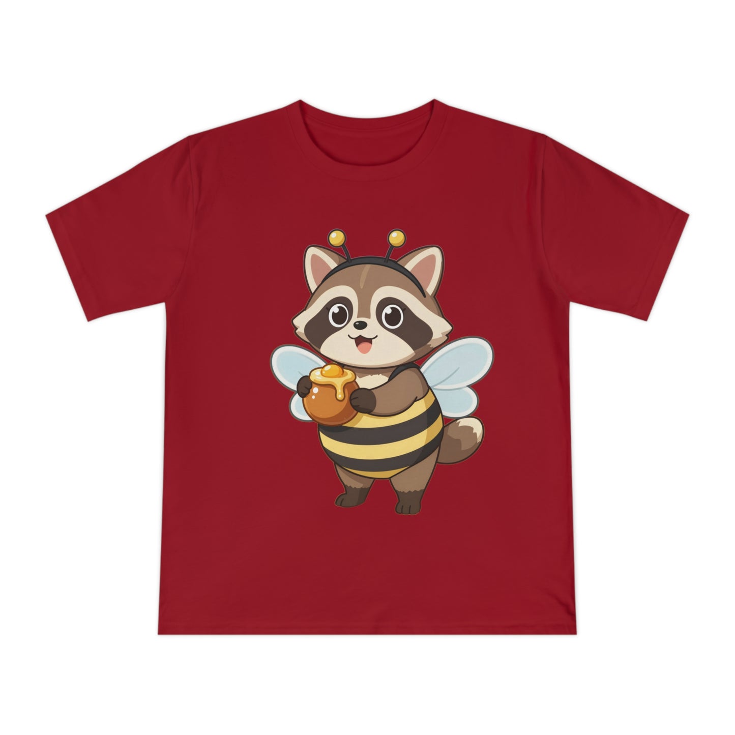 Honey Bee Raccoon — Chibi Anime Bee Kawaii Tee