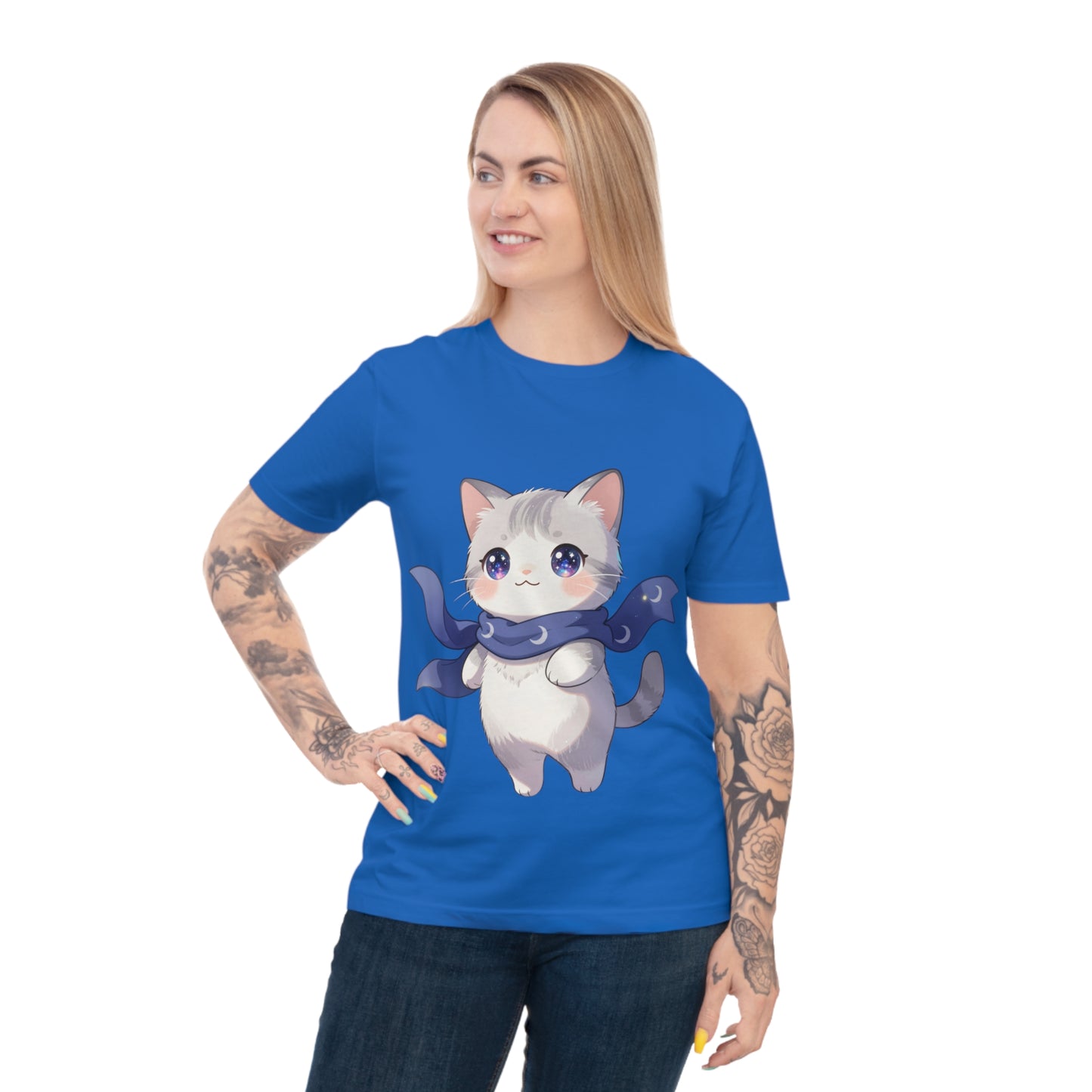 Chibi Galaxy Cat — Kawaii Night Sky Tee