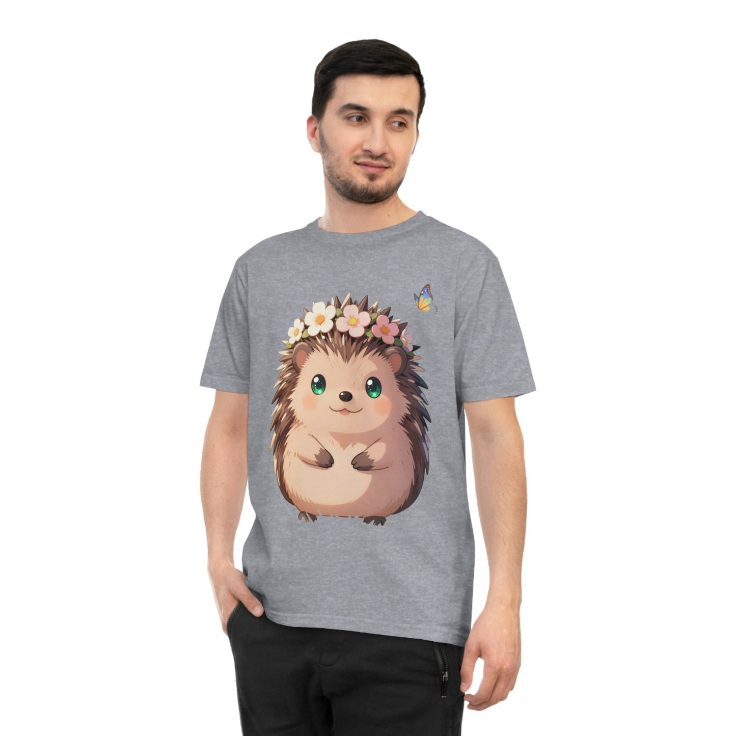 Floral Hedgehog — Blossom Meadow Kawaii Tee