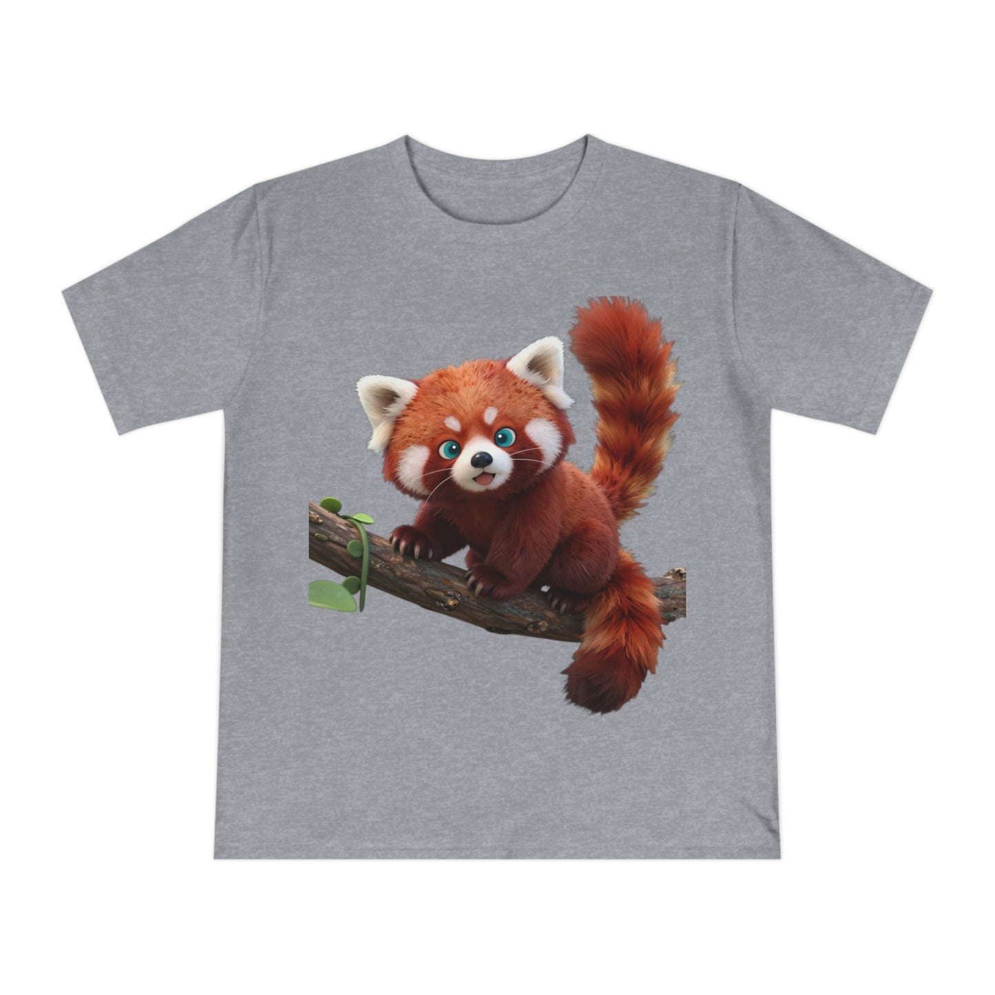 Playful Red Panda — Forest Vine Kawaii Tee
