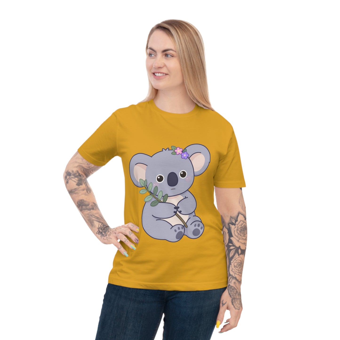 Lavender Koala — Flower Crown Kawaii Eucalyptus Tee