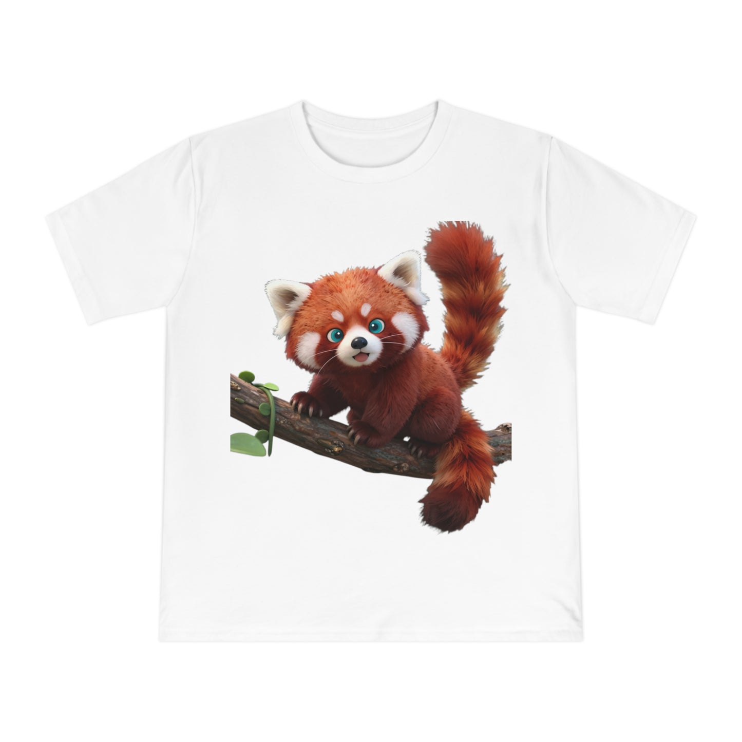 Playful Red Panda — Forest Vine Kawaii Tee