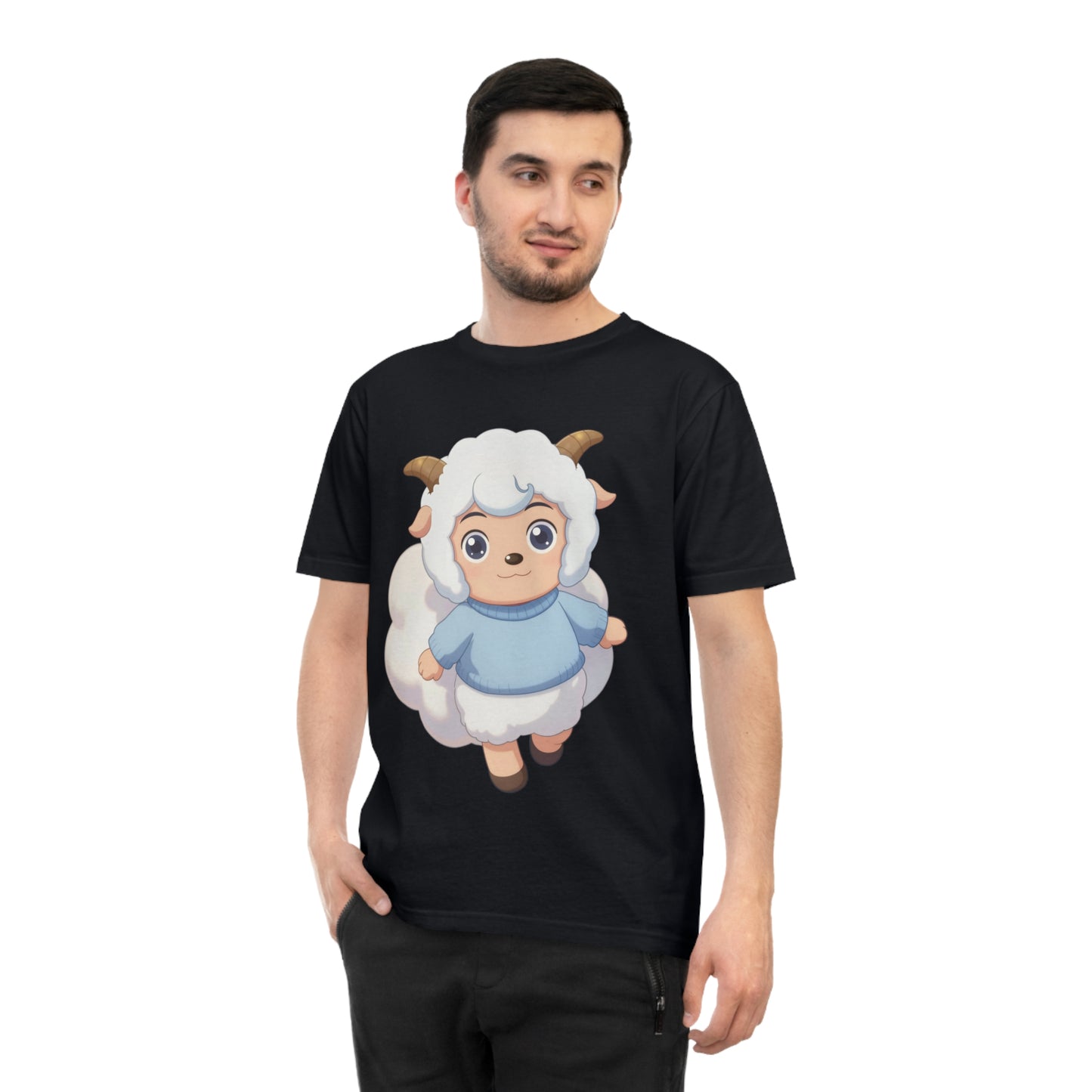 Fluffy Sheep Girl — Dreamy Anime Kawaii Sheep Character Tee