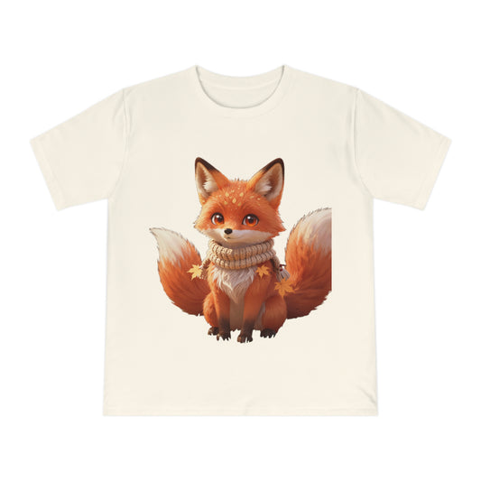 Autumn Fox — Golden Leaf Kawaii Tee