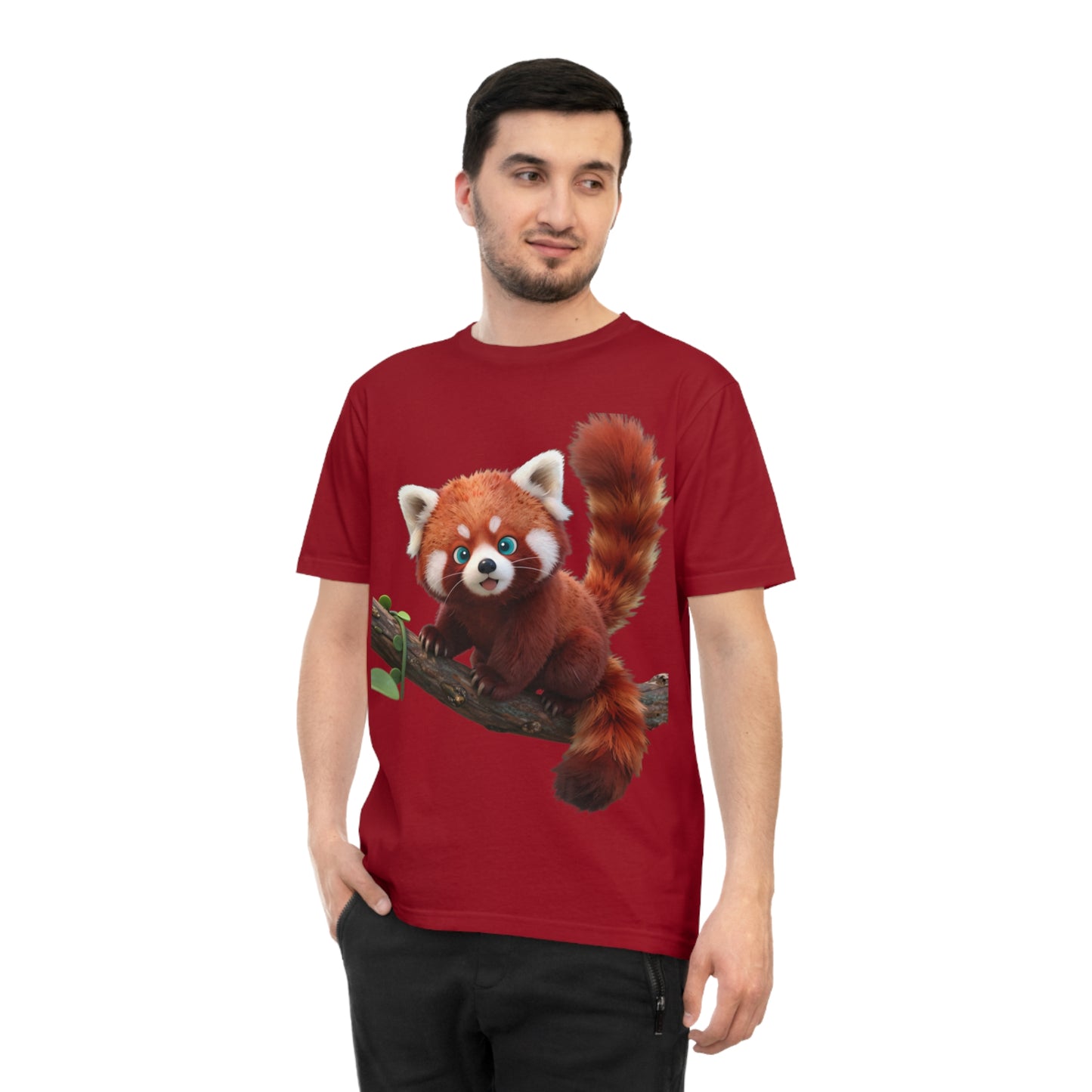 Playful Red Panda — Forest Vine Kawaii Tee