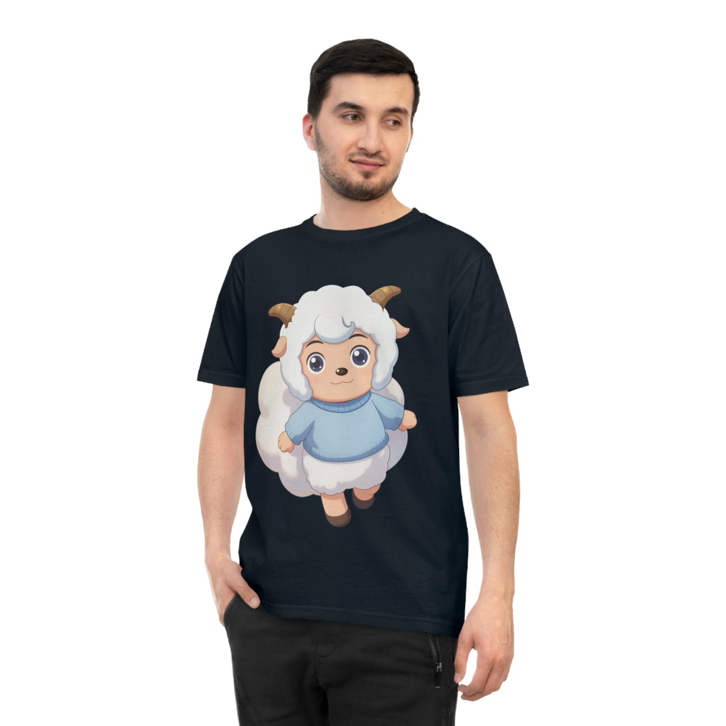 Fluffy Sheep Girl — Dreamy Anime Kawaii Sheep Character Tee