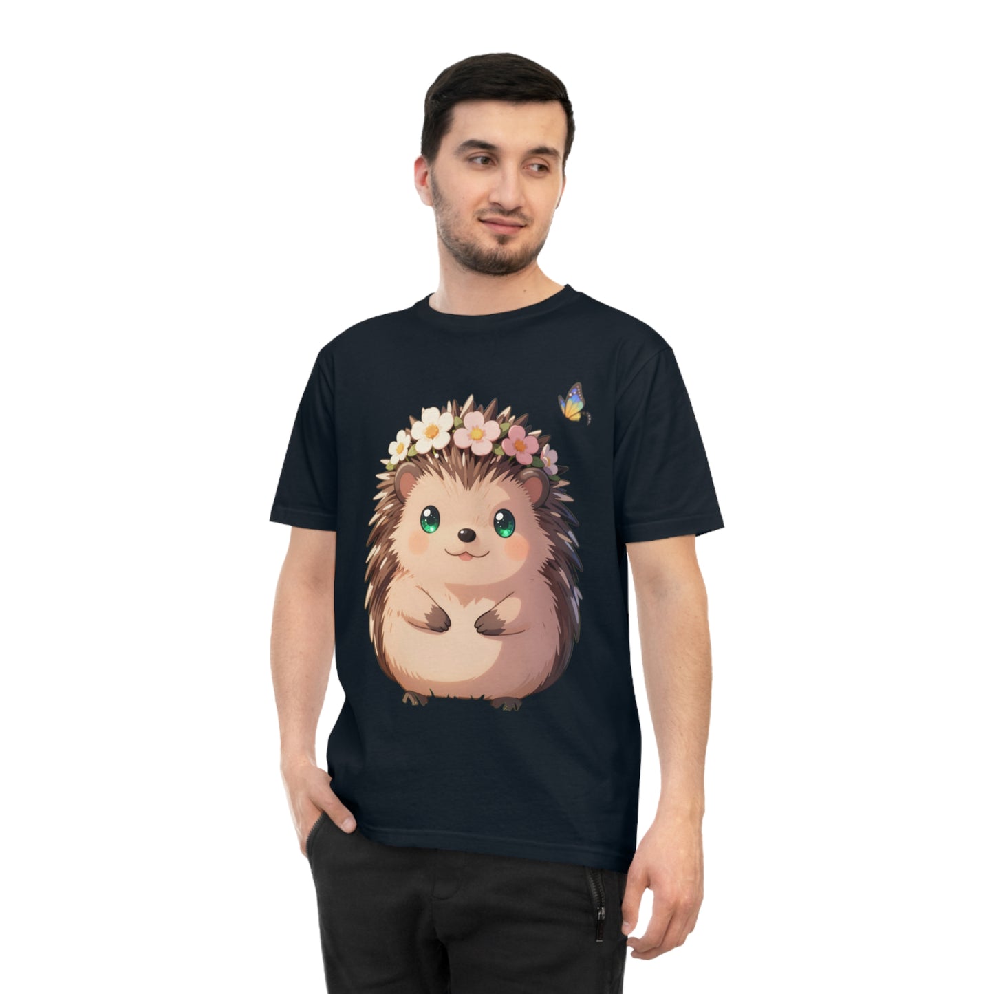 Floral Hedgehog — Blossom Meadow Kawaii Tee