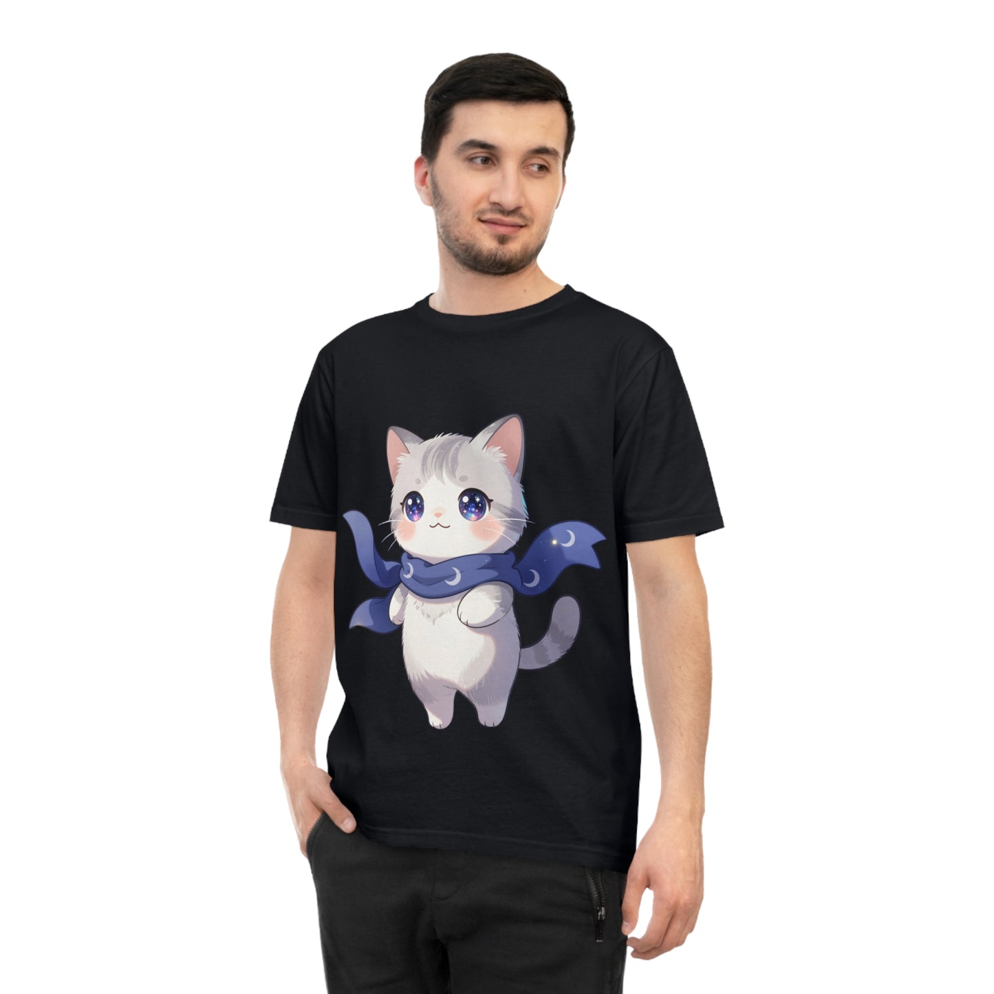 Chibi Galaxy Cat — Kawaii Night Sky Tee