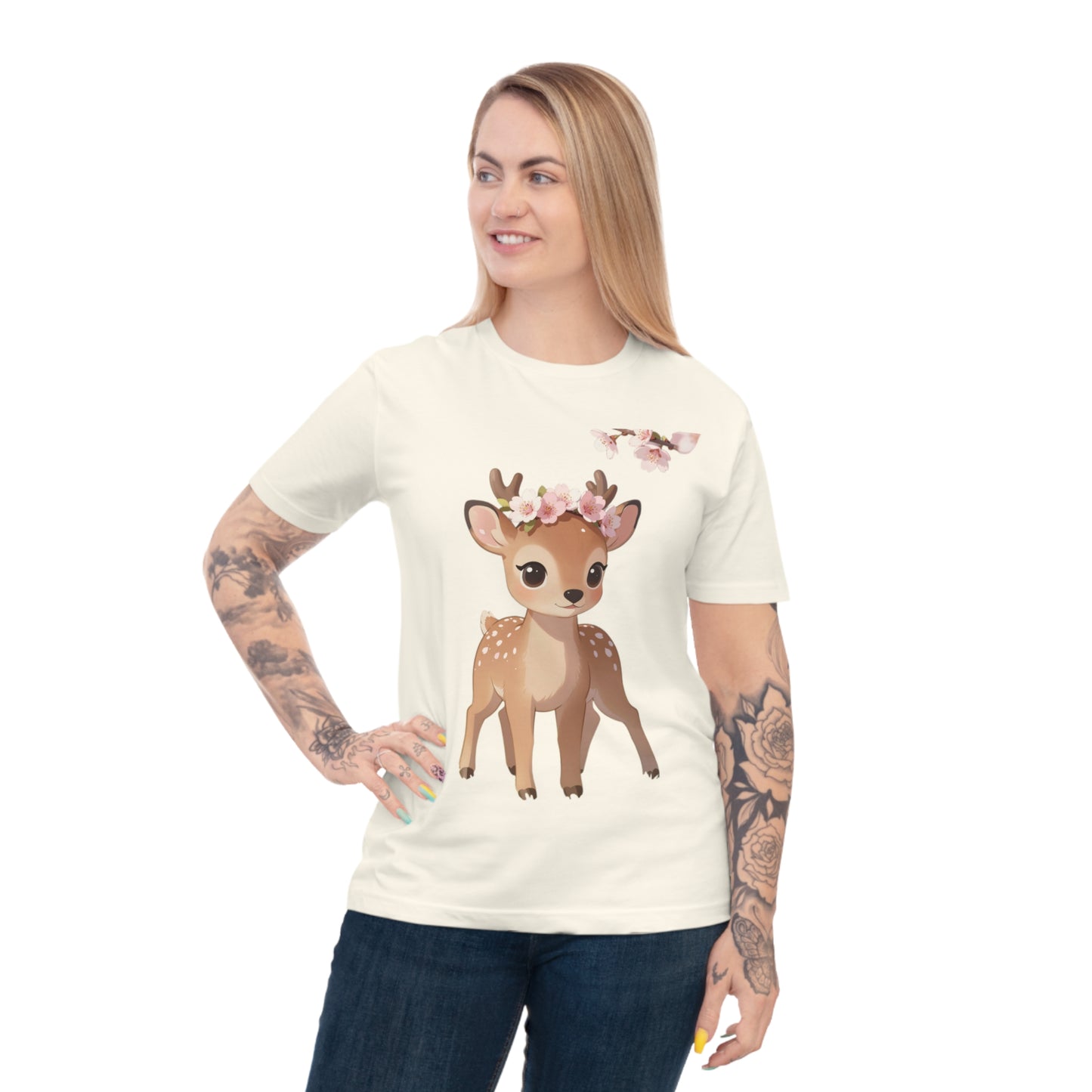 Spring Fawn — Cherry Blossom Crown Tee