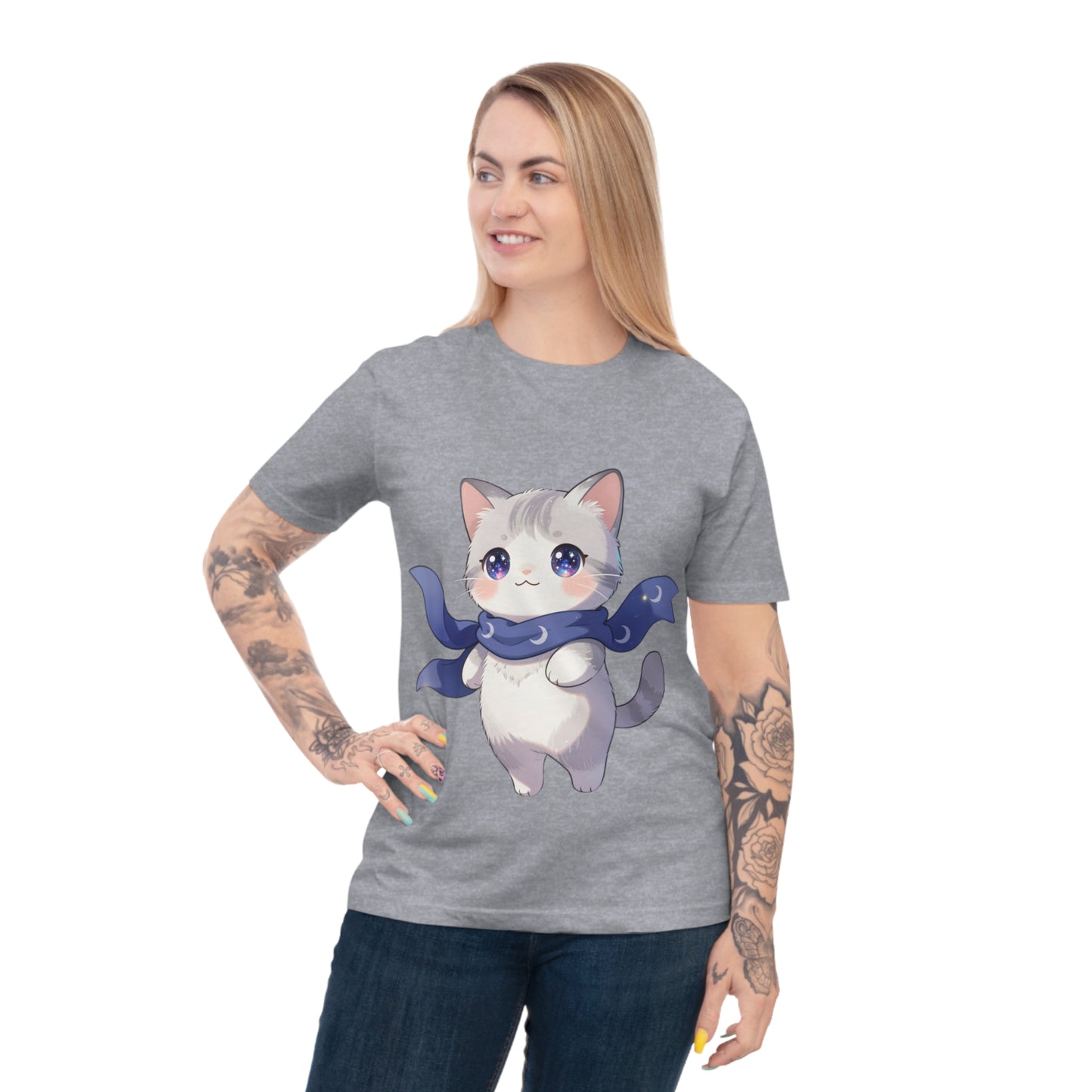 Chibi Galaxy Cat — Kawaii Night Sky Tee