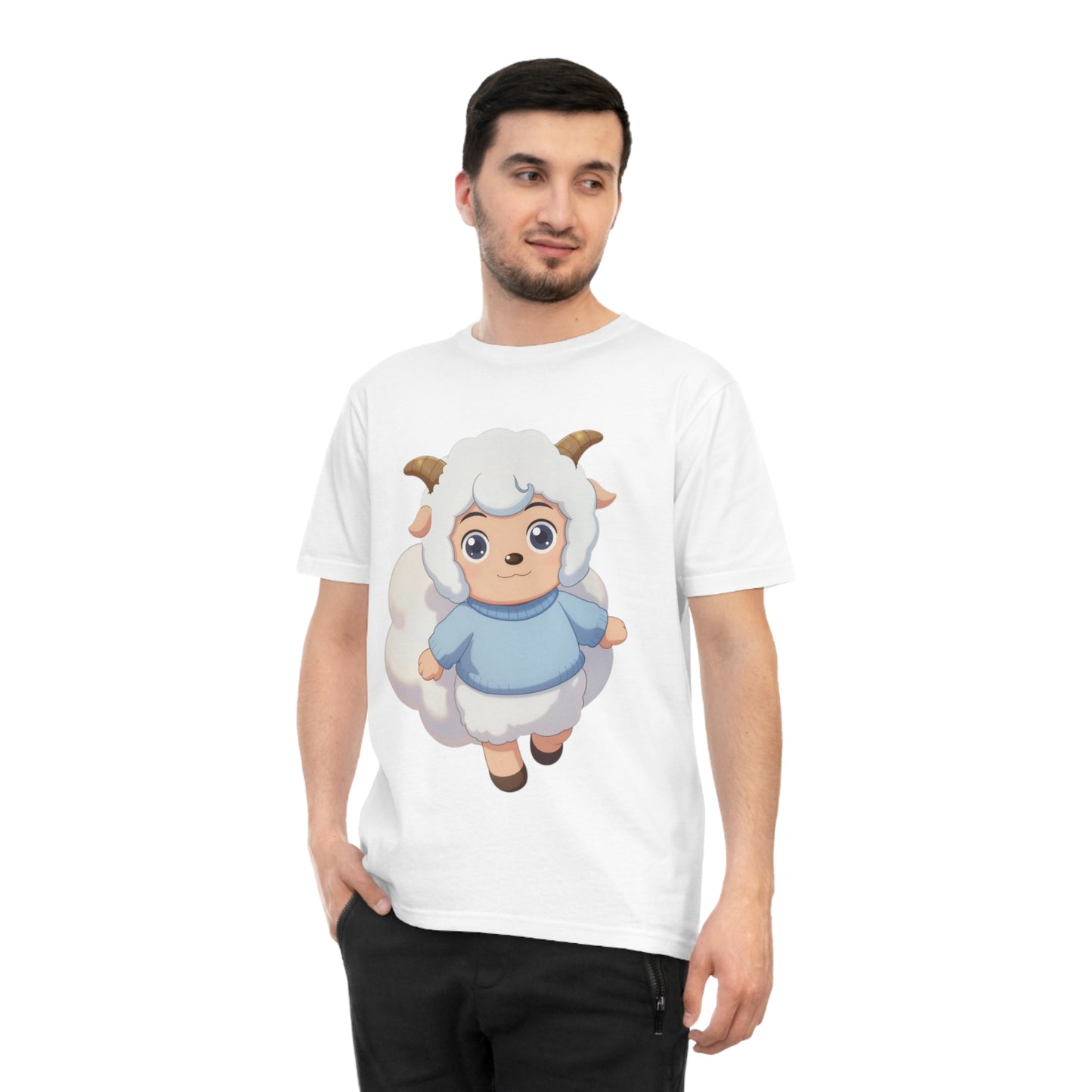 Fluffy Sheep Girl — Dreamy Anime Kawaii Sheep Character Tee