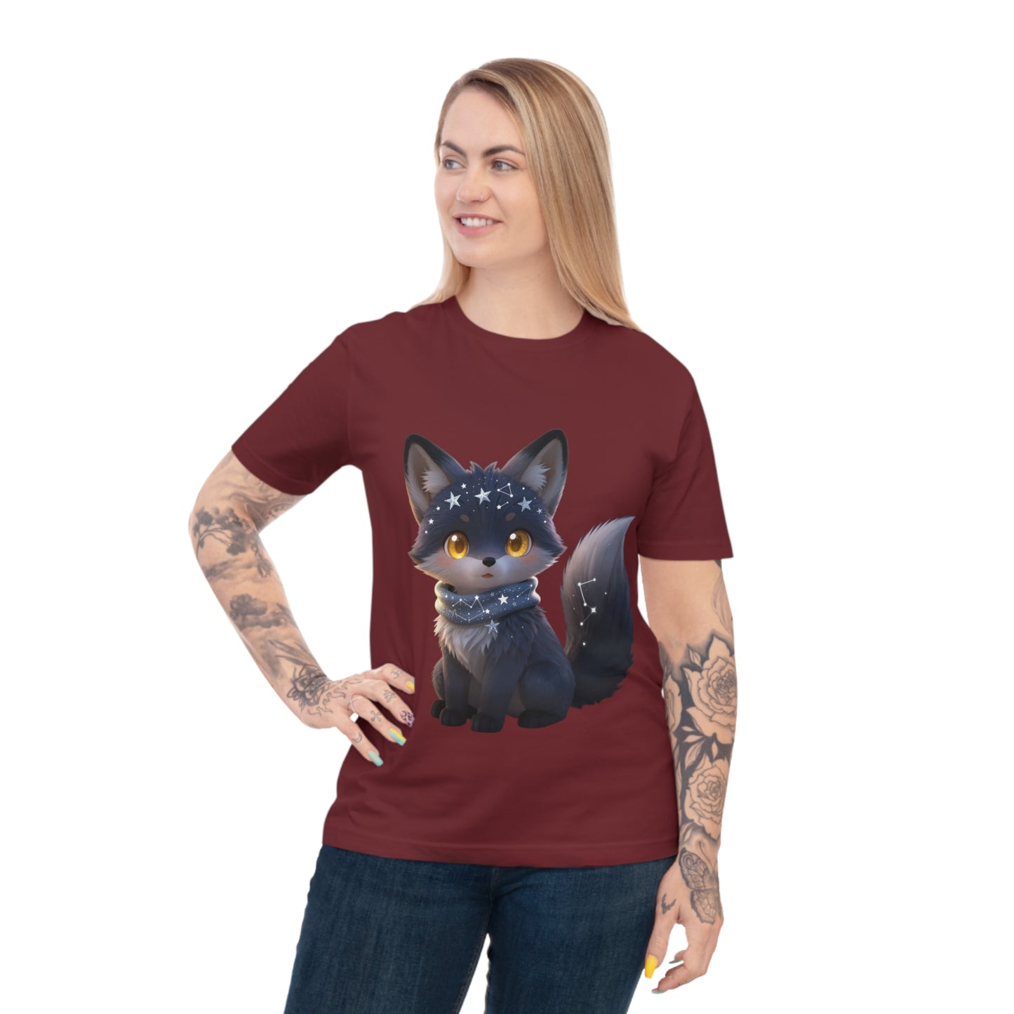 Starry Night Fox — Magical Constellation Kawaii Tee