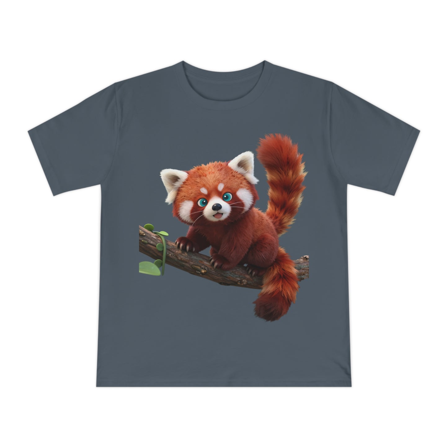 Playful Red Panda — Forest Vine Kawaii Tee