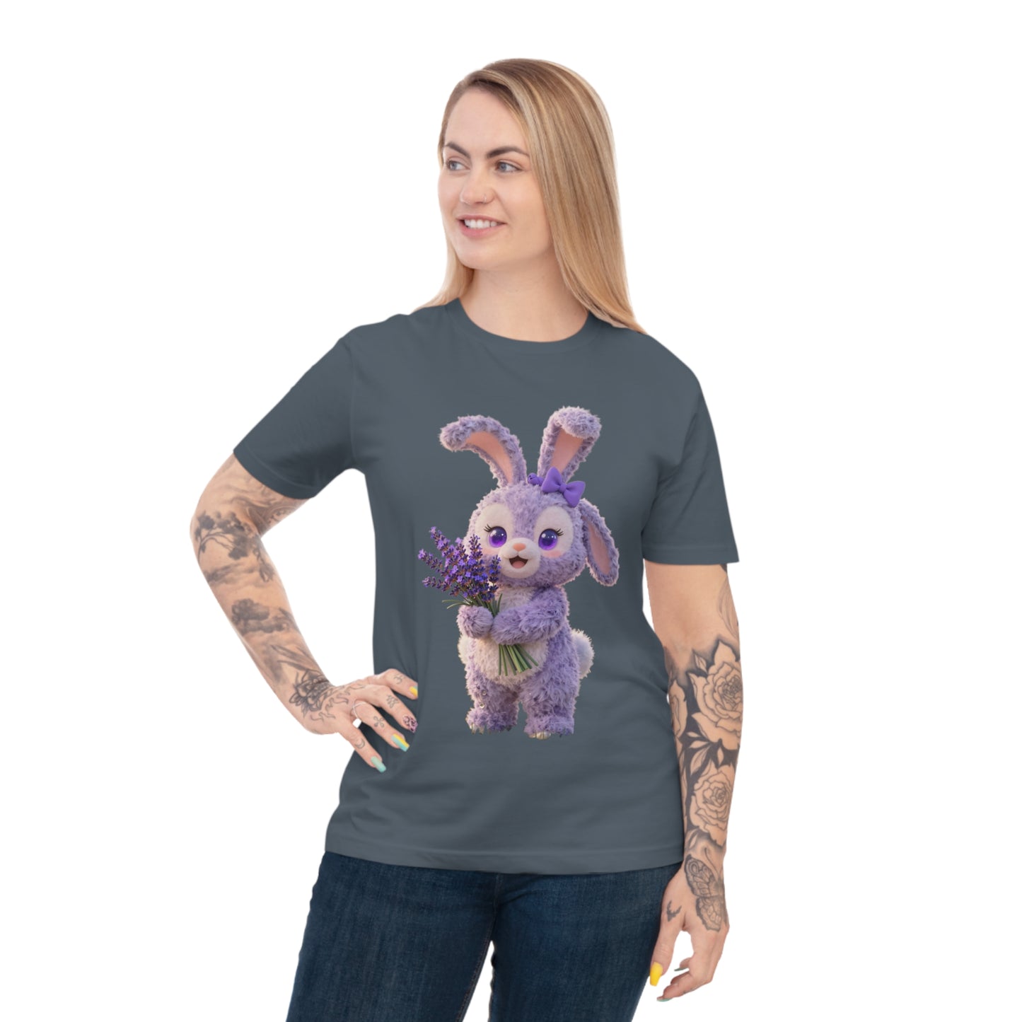 Lavender Dream Bunny — Pastel Flower Field Tee
