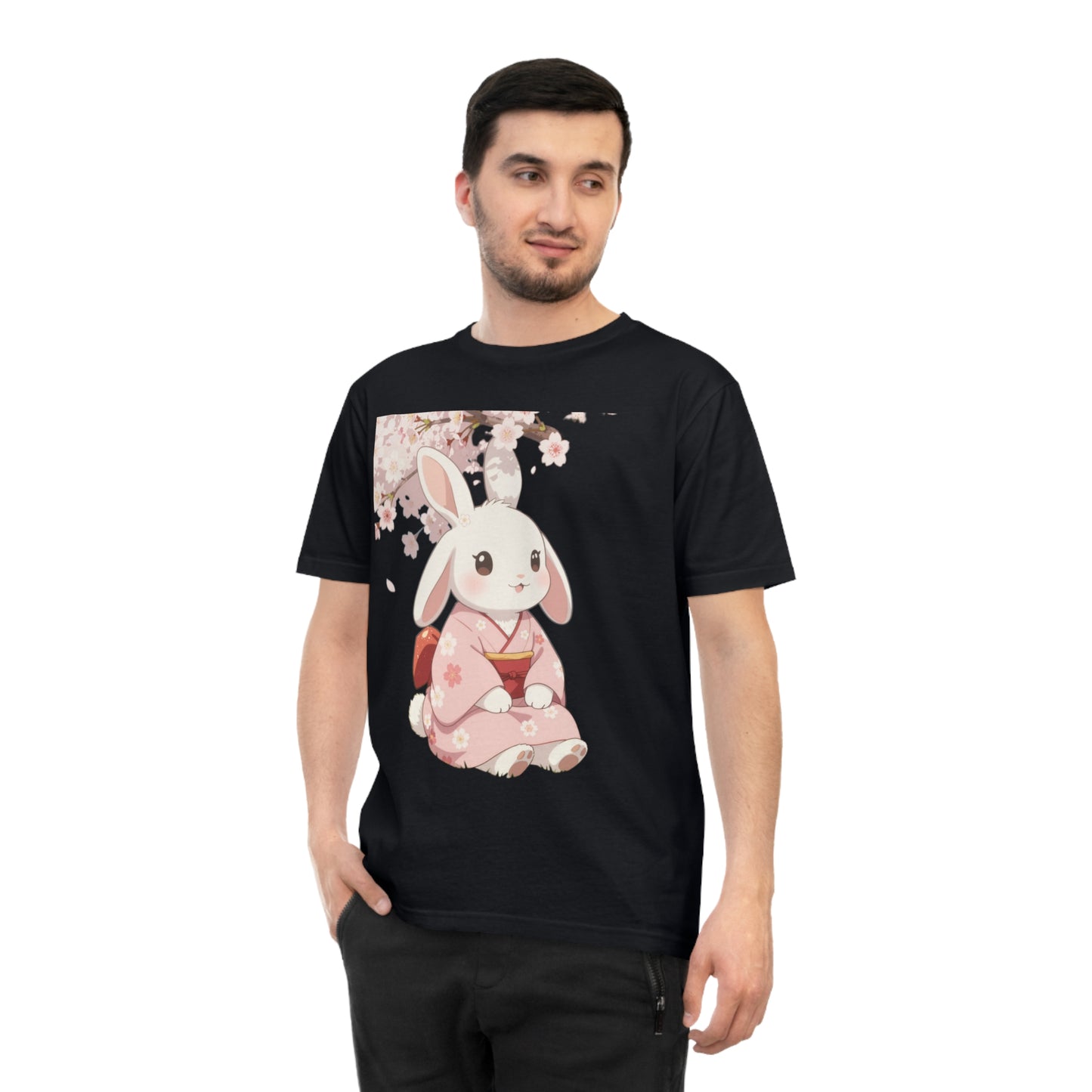 Sakura Bunny — Cherry Blossom Anime Haori Kawaii Tee