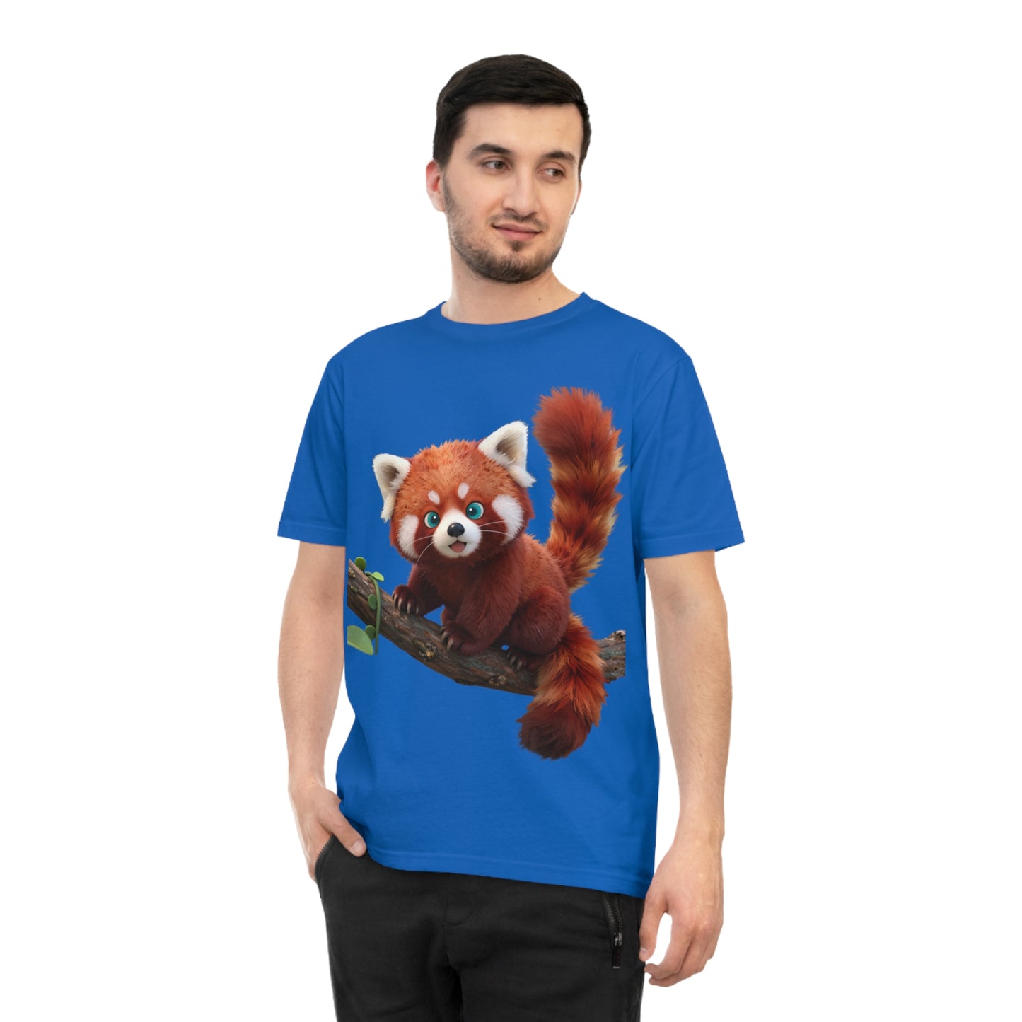 Playful Red Panda — Forest Vine Kawaii Tee