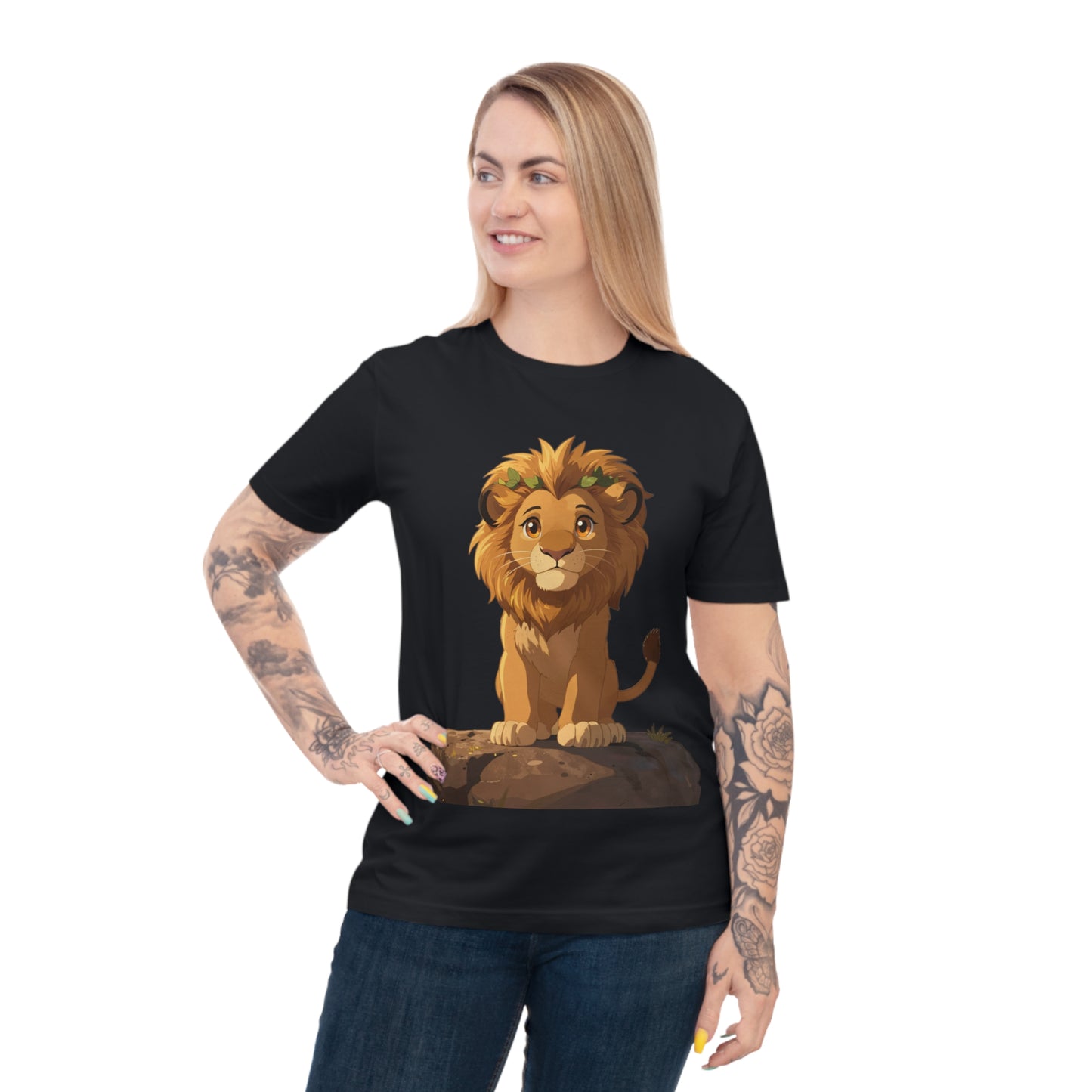 Royal Lion Cub — Savanna Sunset Kawaii Tee