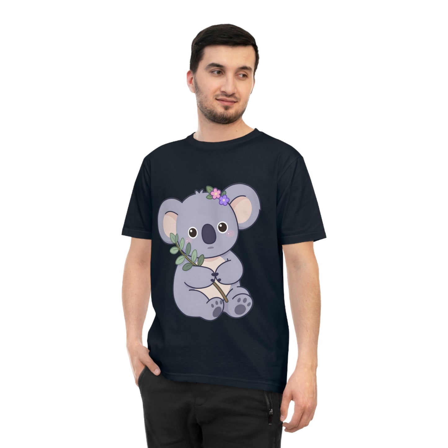 Lavender Koala — Flower Crown Kawaii Eucalyptus Tee