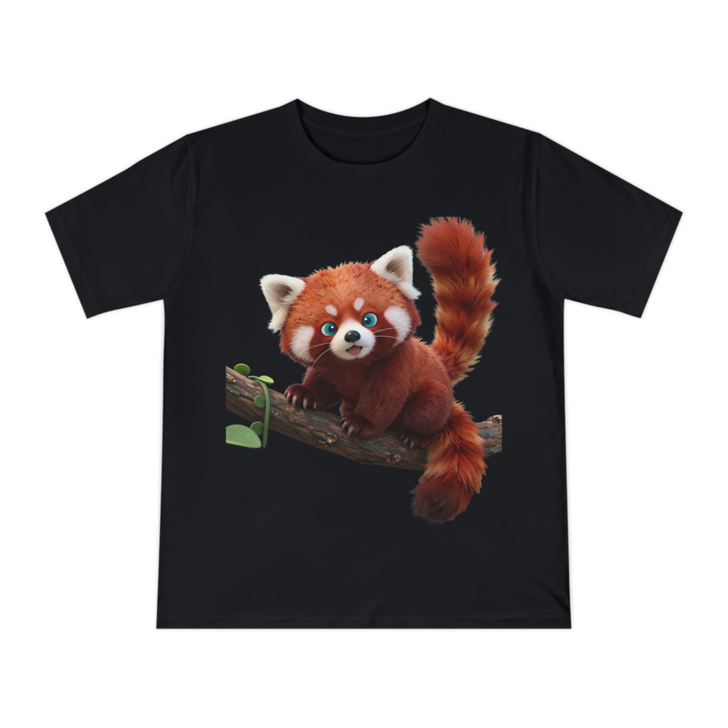 Playful Red Panda — Forest Vine Kawaii Tee