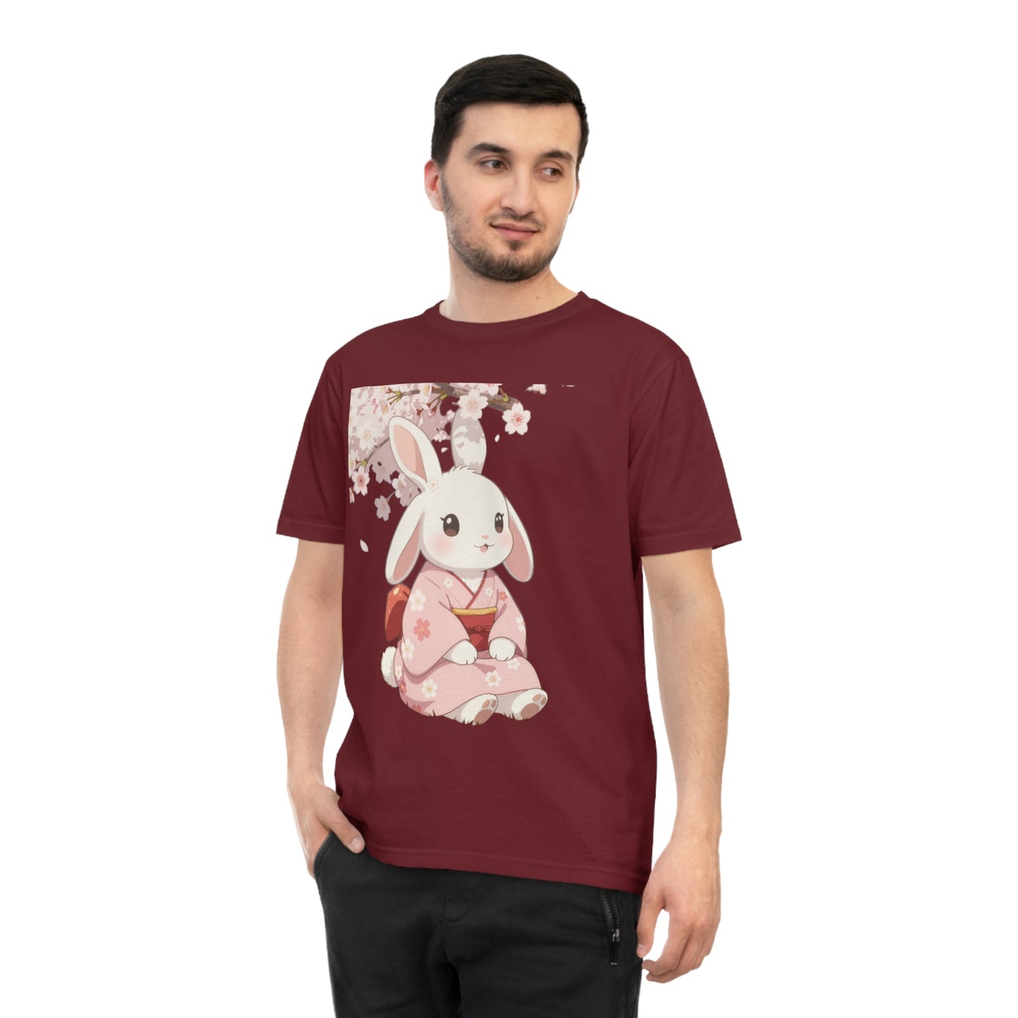 Sakura Bunny — Cherry Blossom Anime Haori Kawaii Tee
