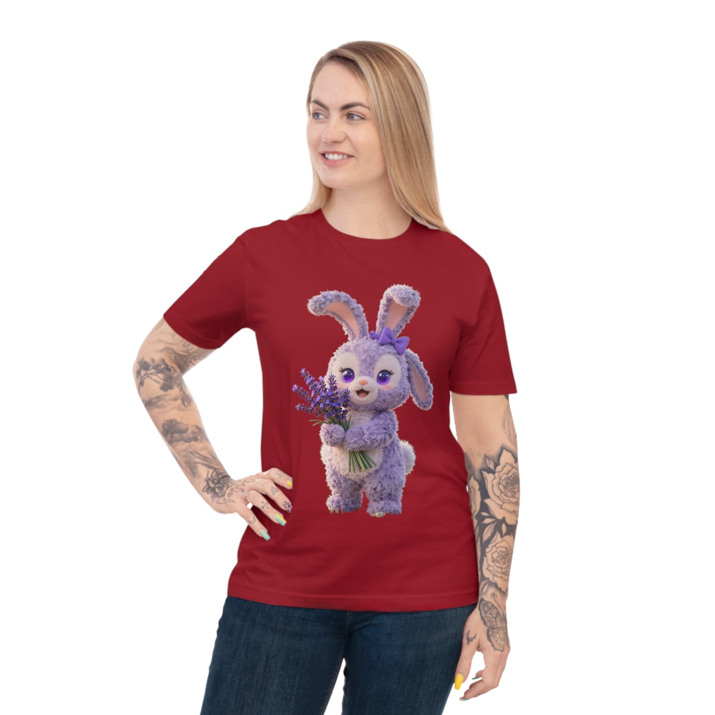 Lavender Dream Bunny — Pastel Flower Field Tee
