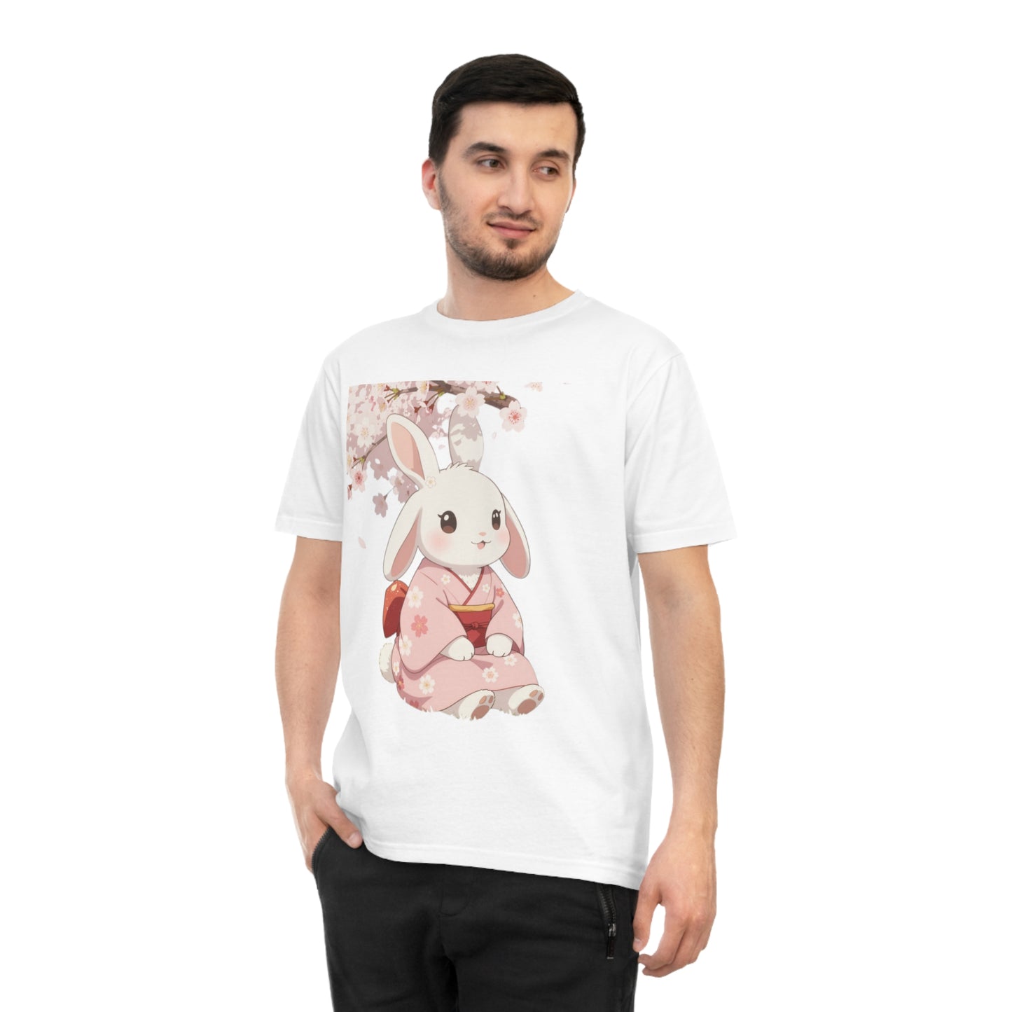 Sakura Bunny — Cherry Blossom Anime Haori Kawaii Tee