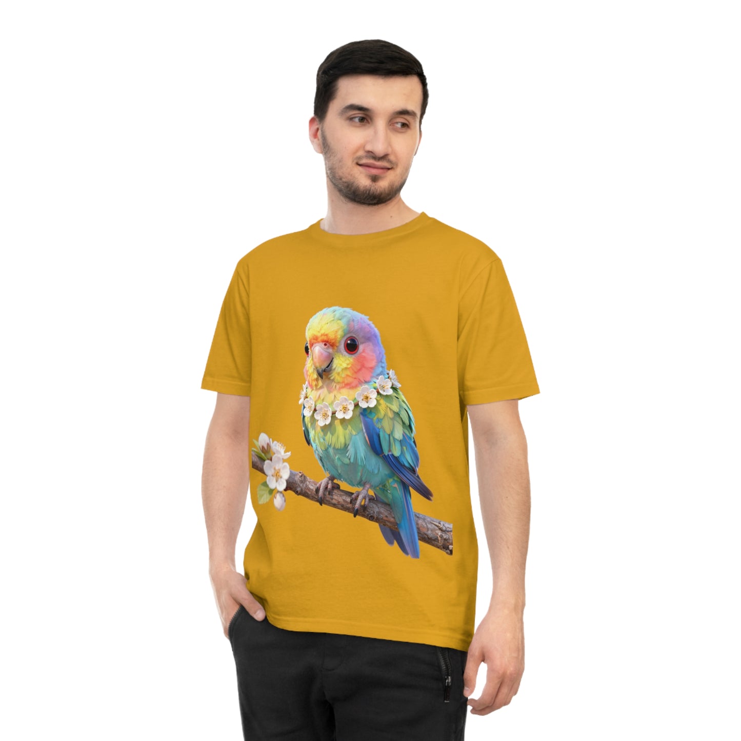 Rainbow Parrot — Tropical Bloom Kawaii Tee