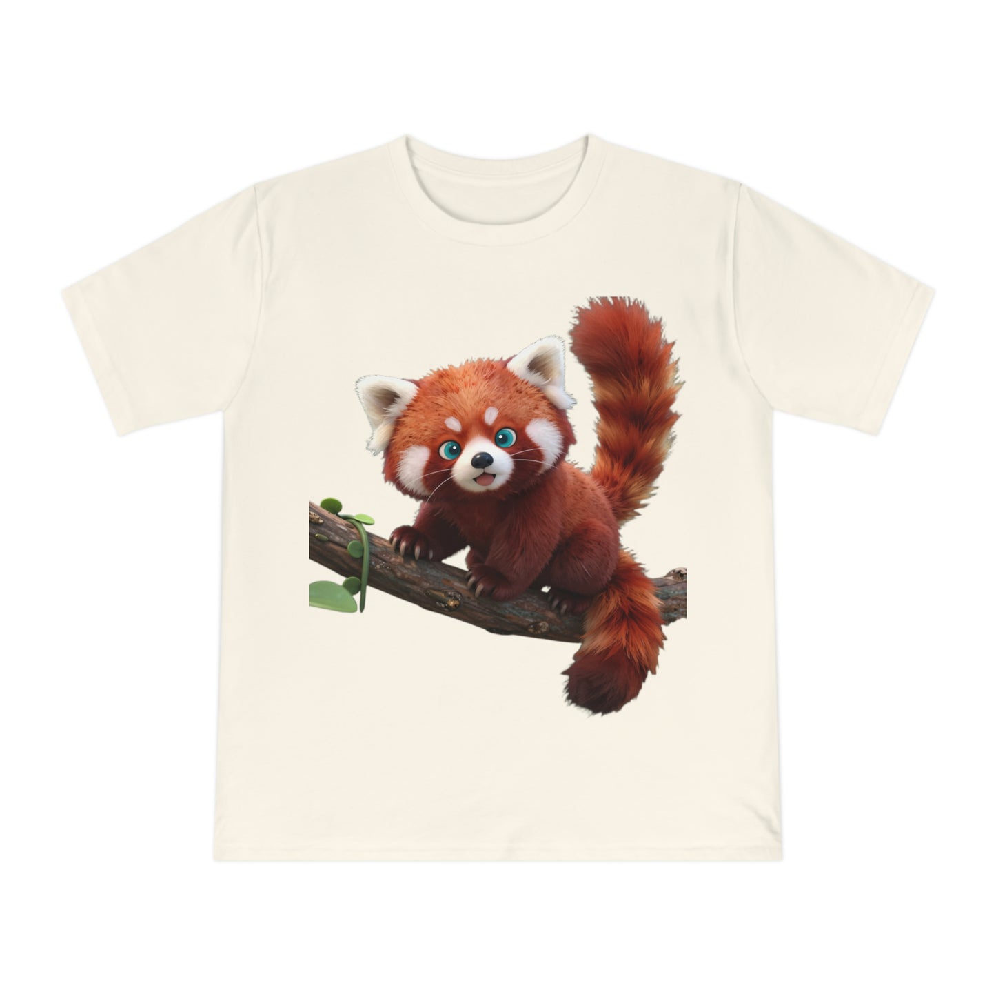 Playful Red Panda — Forest Vine Kawaii Tee