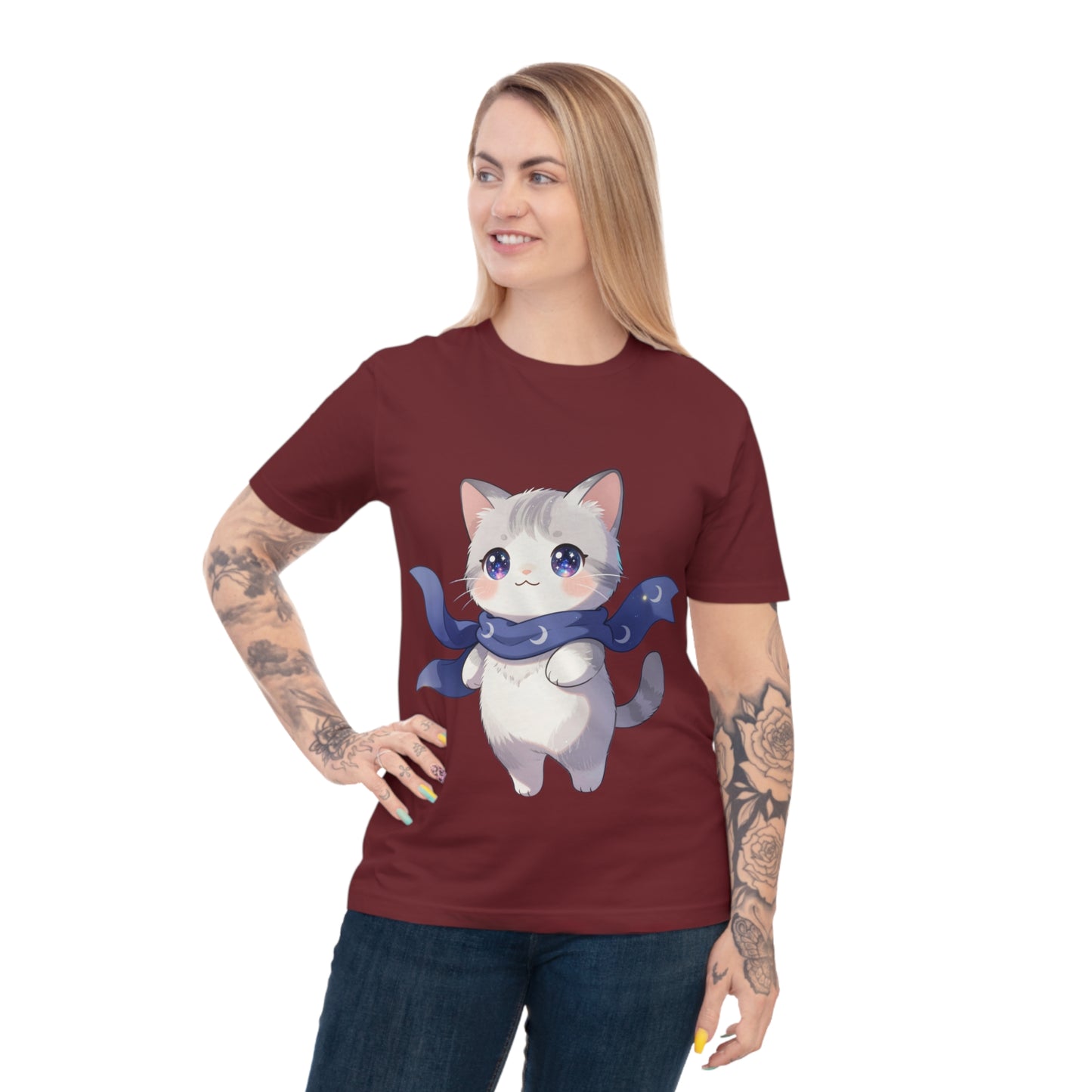 Chibi Galaxy Cat — Kawaii Night Sky Tee