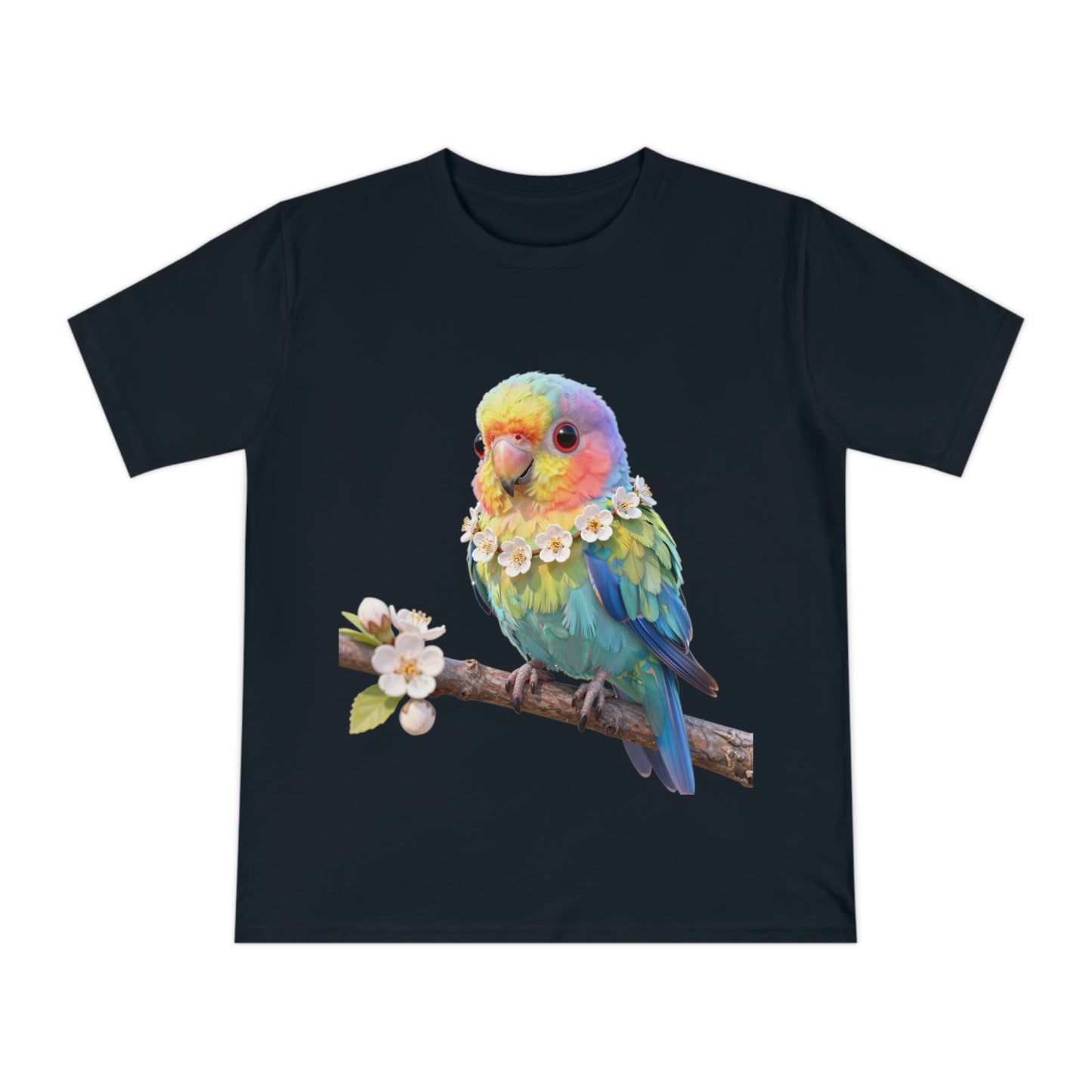 Rainbow Parrot — Tropical Bloom Kawaii Tee
