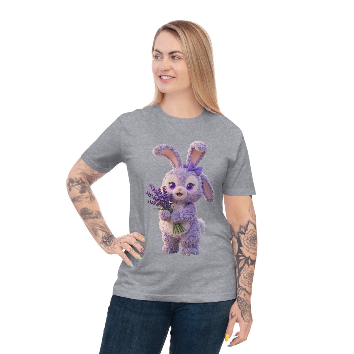 Lavender Dream Bunny — Pastel Flower Field Tee