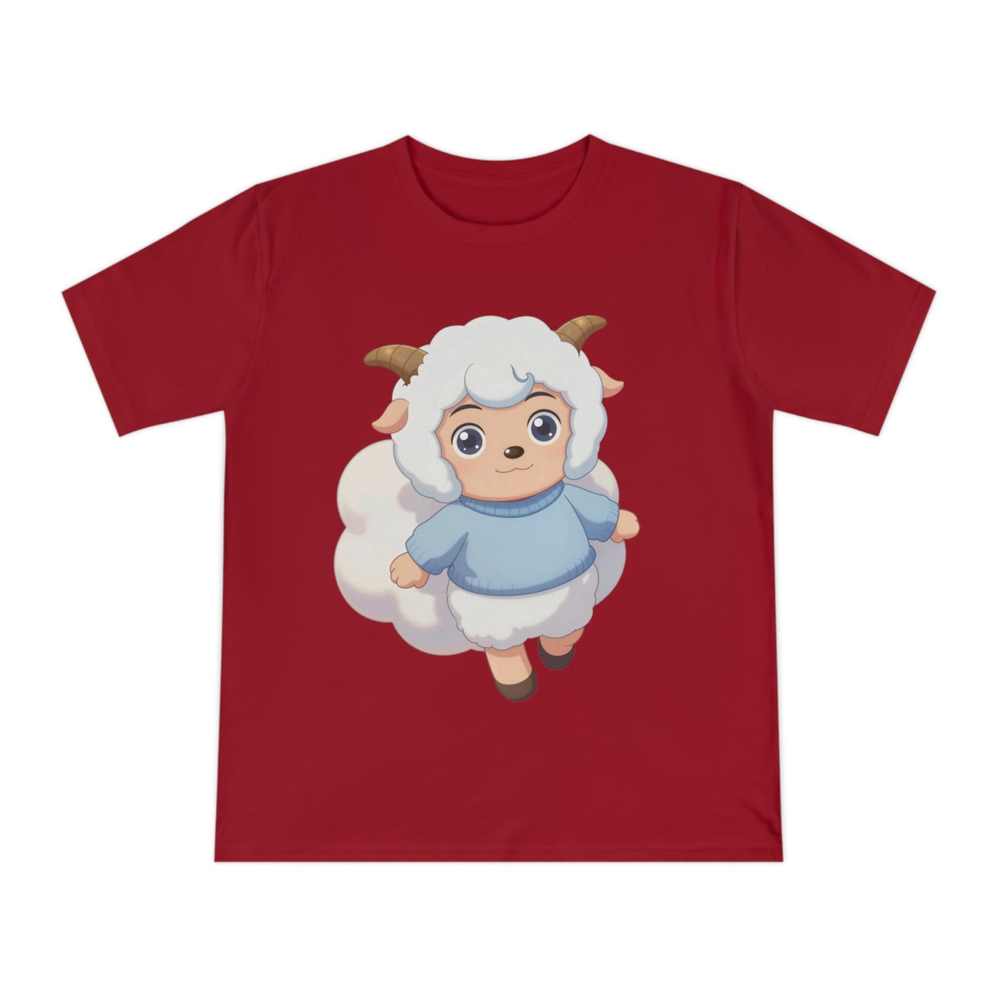 Fluffy Sheep Girl — Dreamy Anime Kawaii Sheep Character Tee