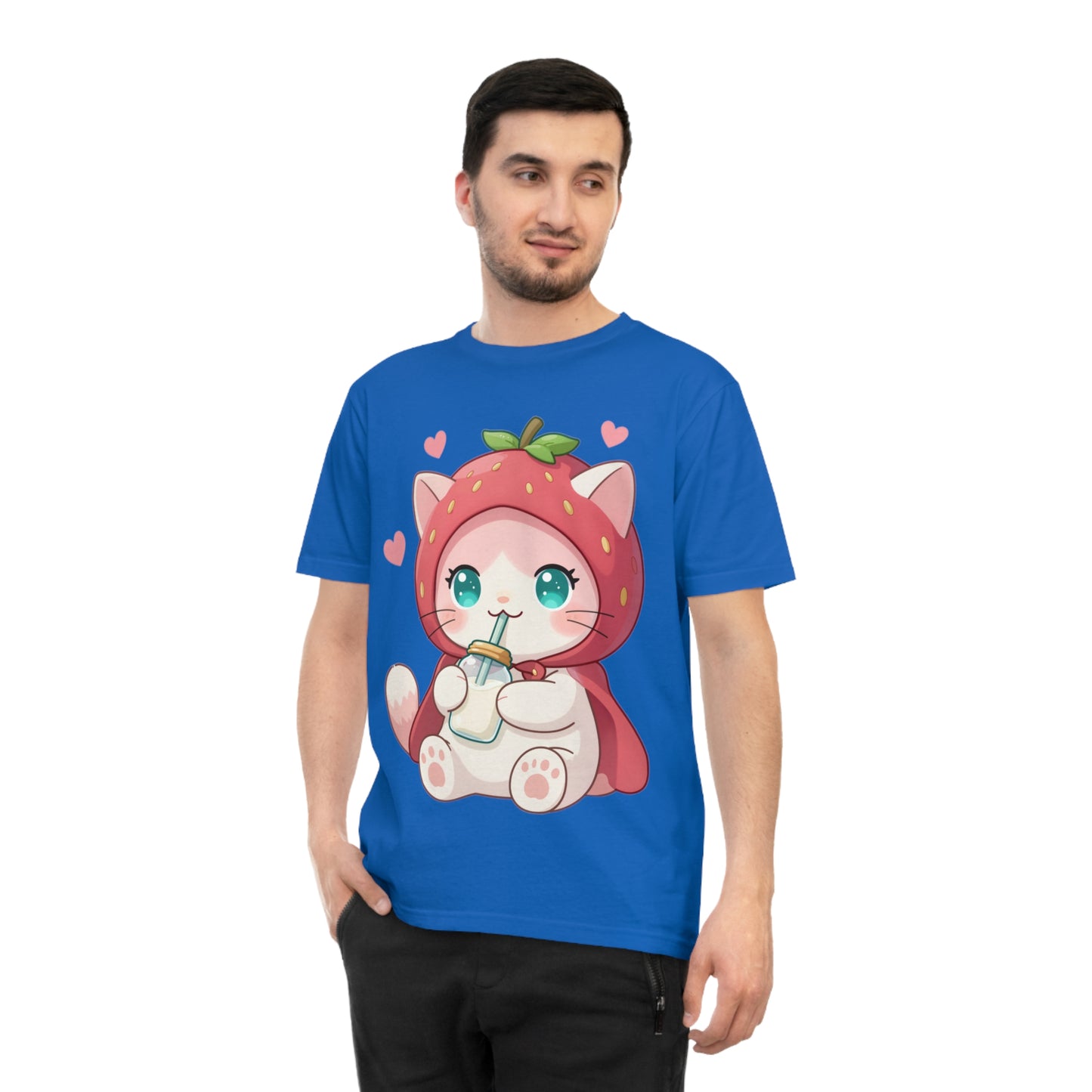 Chibi Strawberry Kitten — Cute Anime Cat Lover Tee