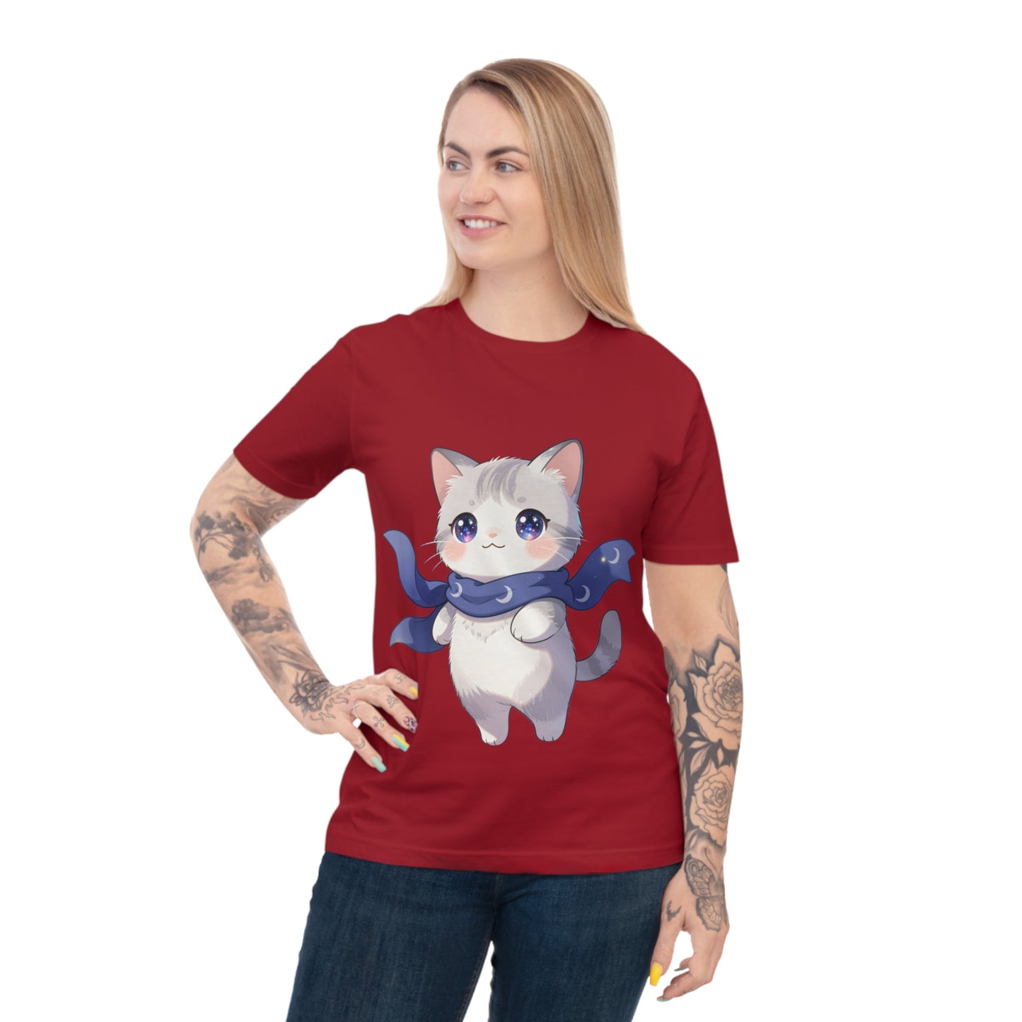 Chibi Galaxy Cat — Kawaii Night Sky Tee