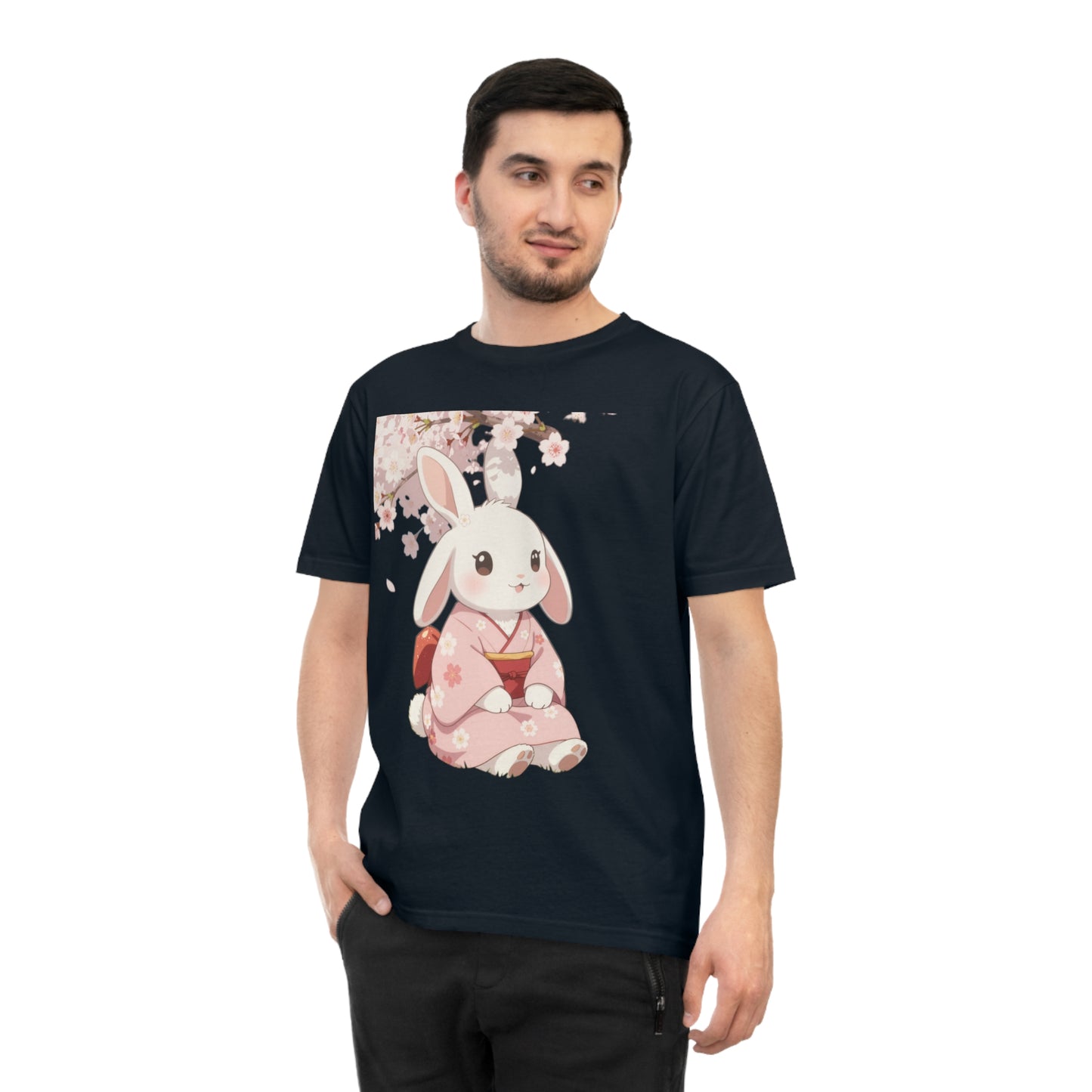 Sakura Bunny — Cherry Blossom Anime Haori Kawaii Tee