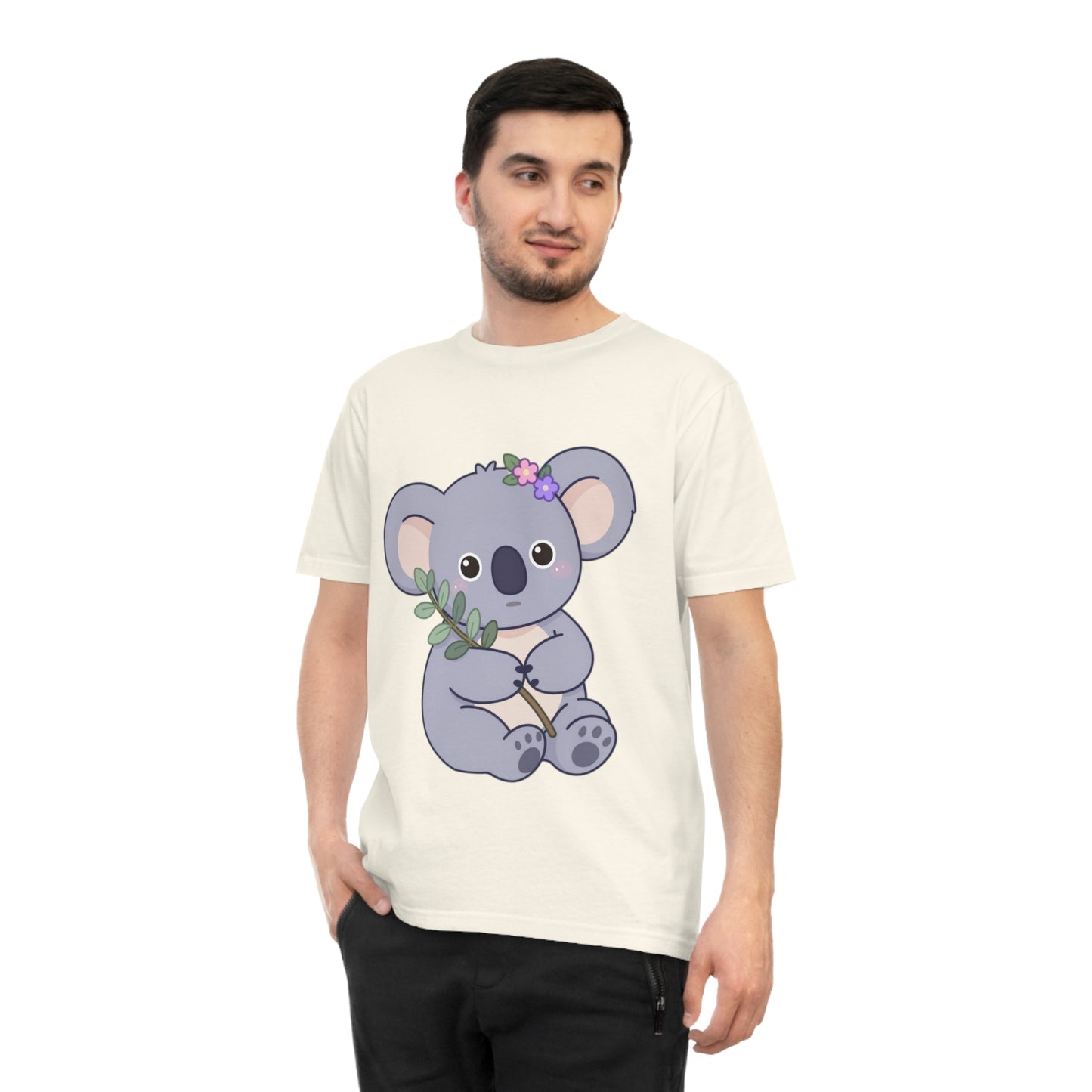 Lavender Koala — Flower Crown Kawaii Eucalyptus Tee