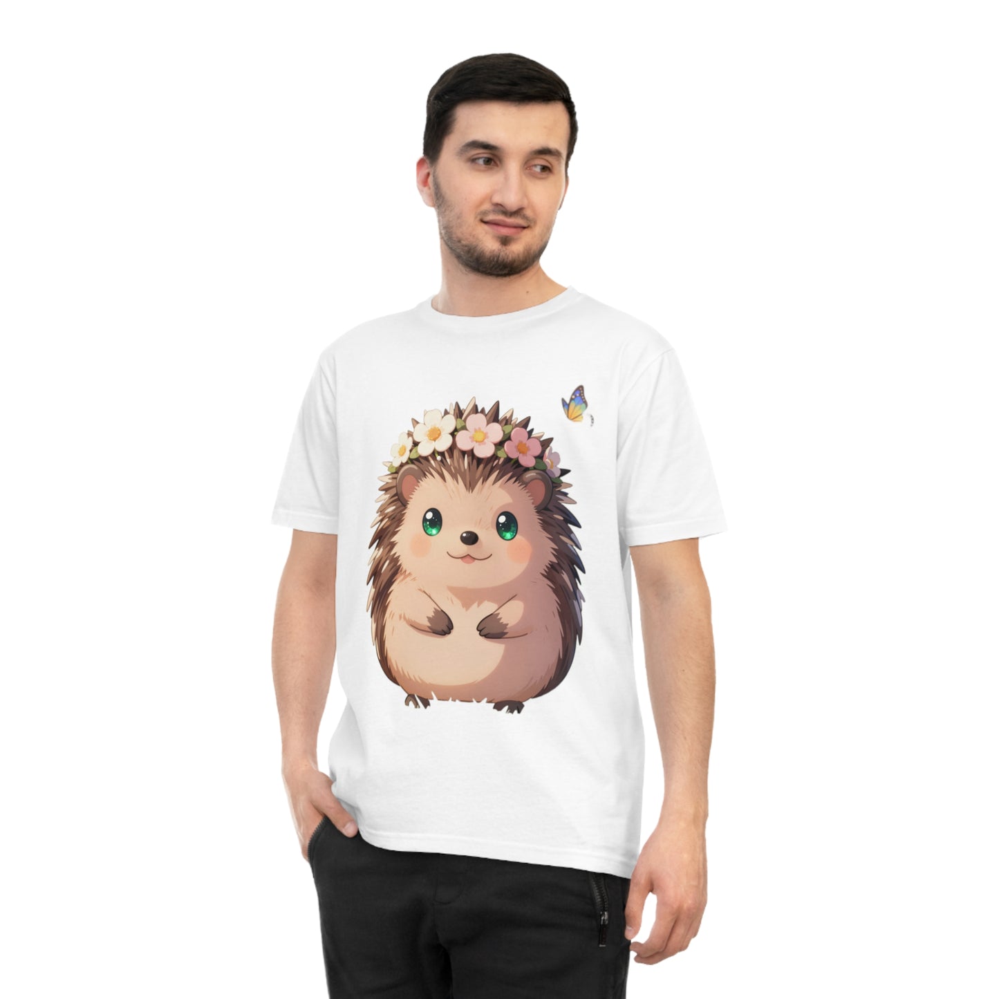 Floral Hedgehog — Blossom Meadow Kawaii Tee
