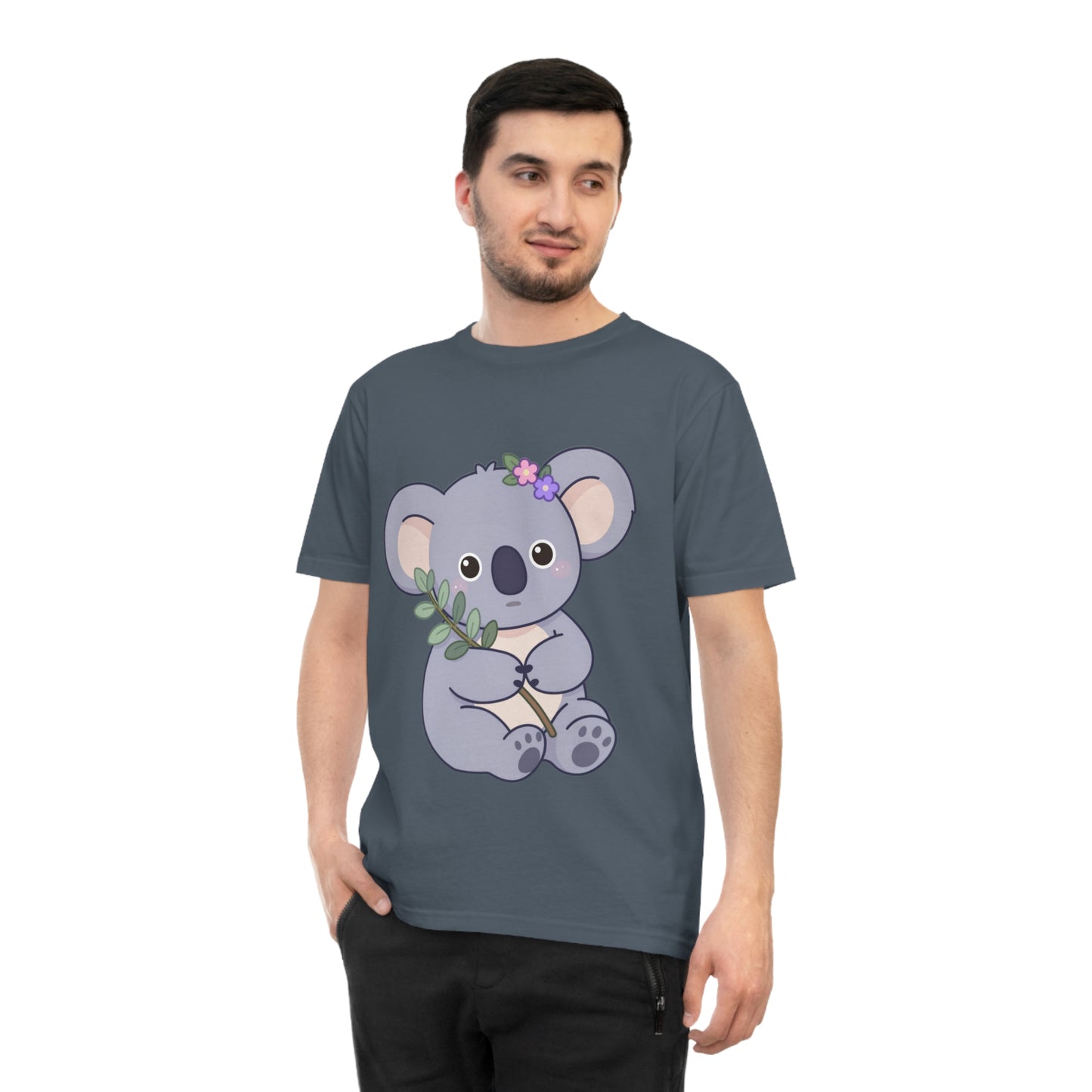 Lavender Koala — Flower Crown Kawaii Eucalyptus Tee