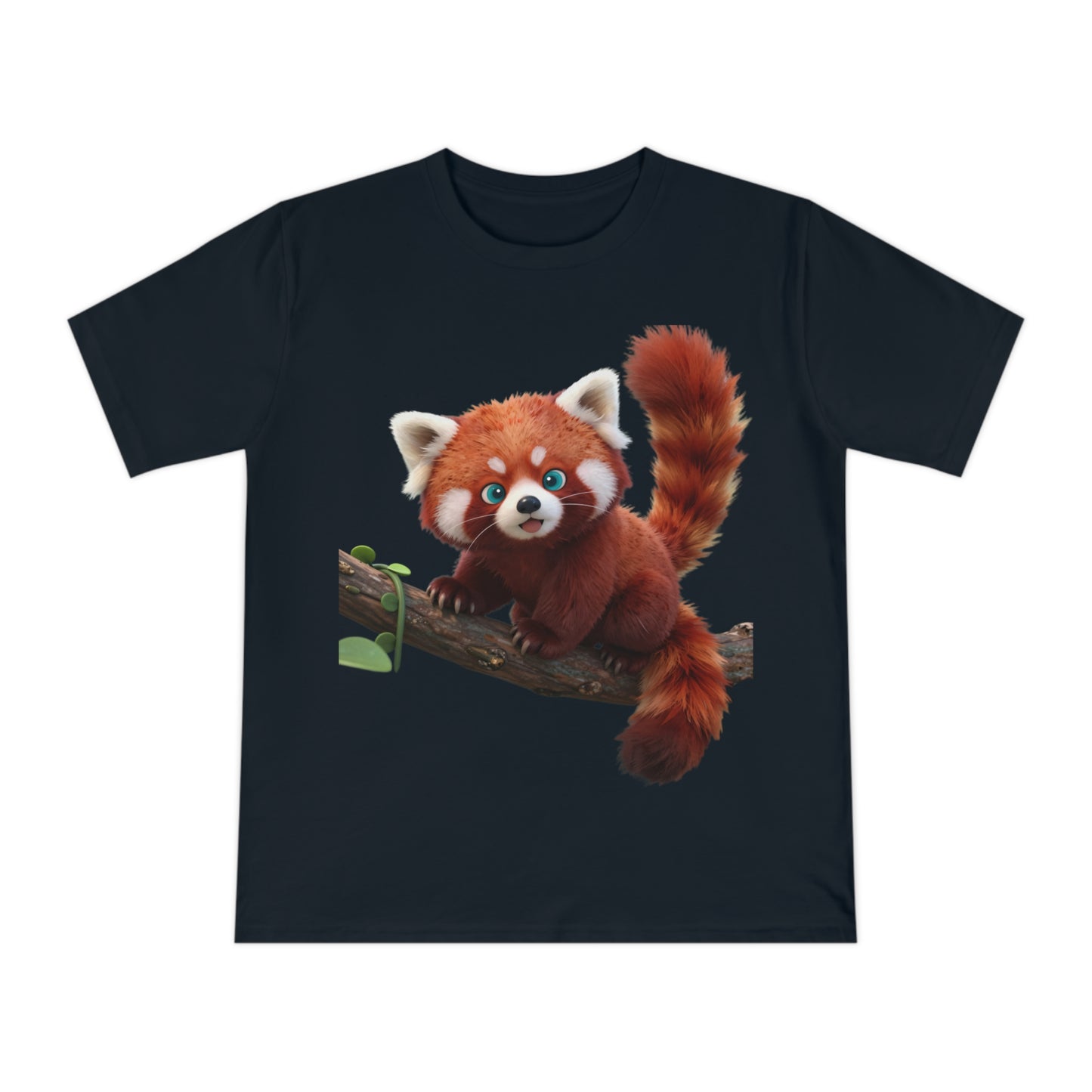 Playful Red Panda — Forest Vine Kawaii Tee