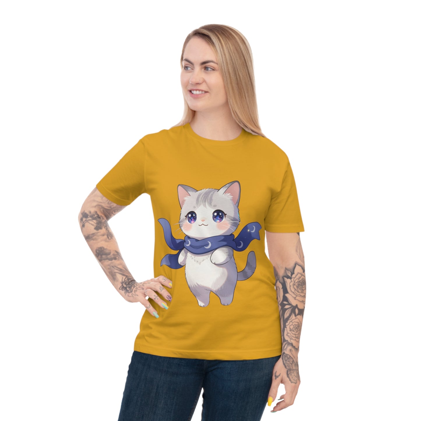 Chibi Galaxy Cat — Kawaii Night Sky Tee