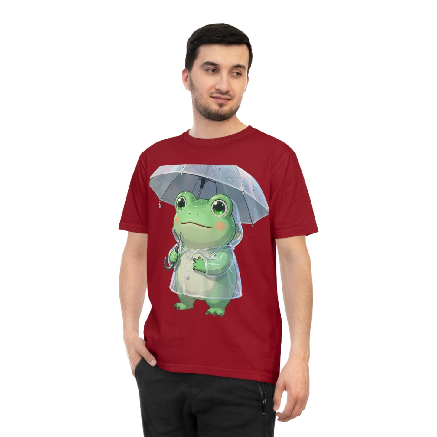 Kawaii Rain Frog — Cozy Puddle Day Tee