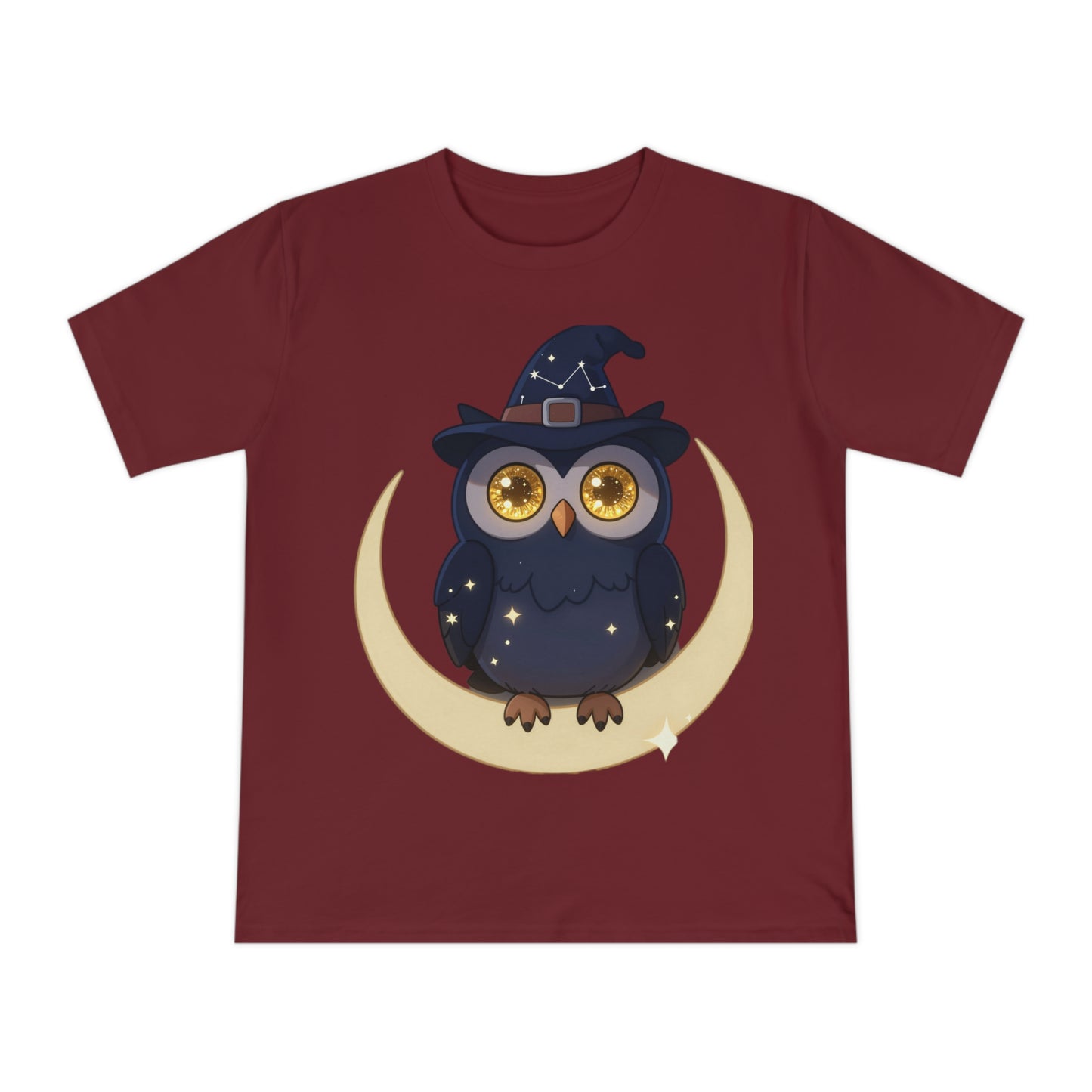 Cosmic Wizard Owl — Magical Starry Night Tee