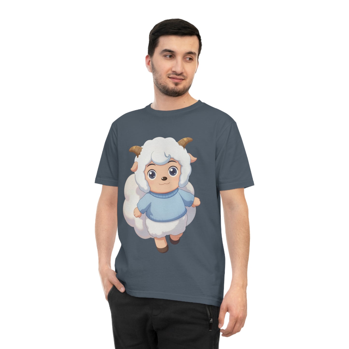 Fluffy Sheep Girl — Dreamy Anime Kawaii Sheep Character Tee