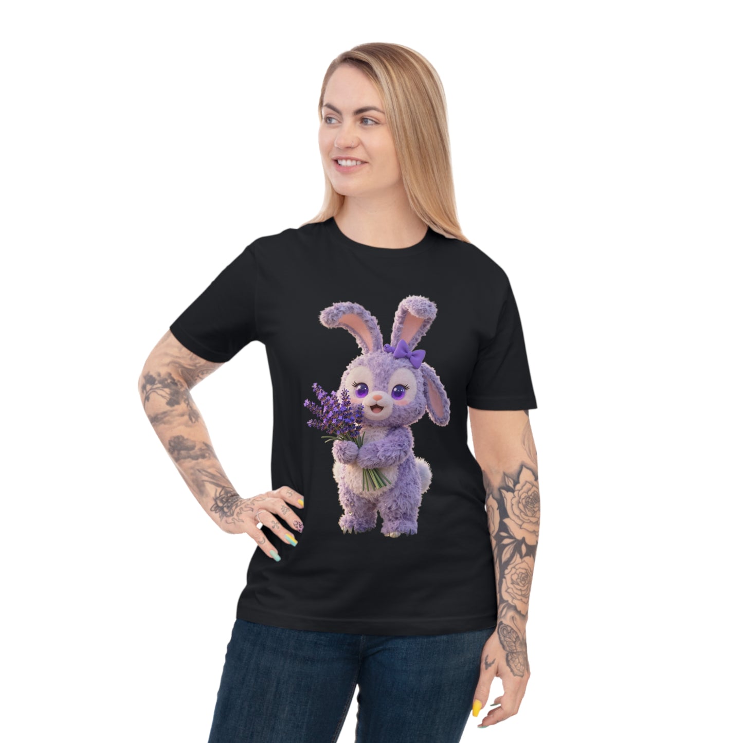 Lavender Dream Bunny — Pastel Flower Field Tee