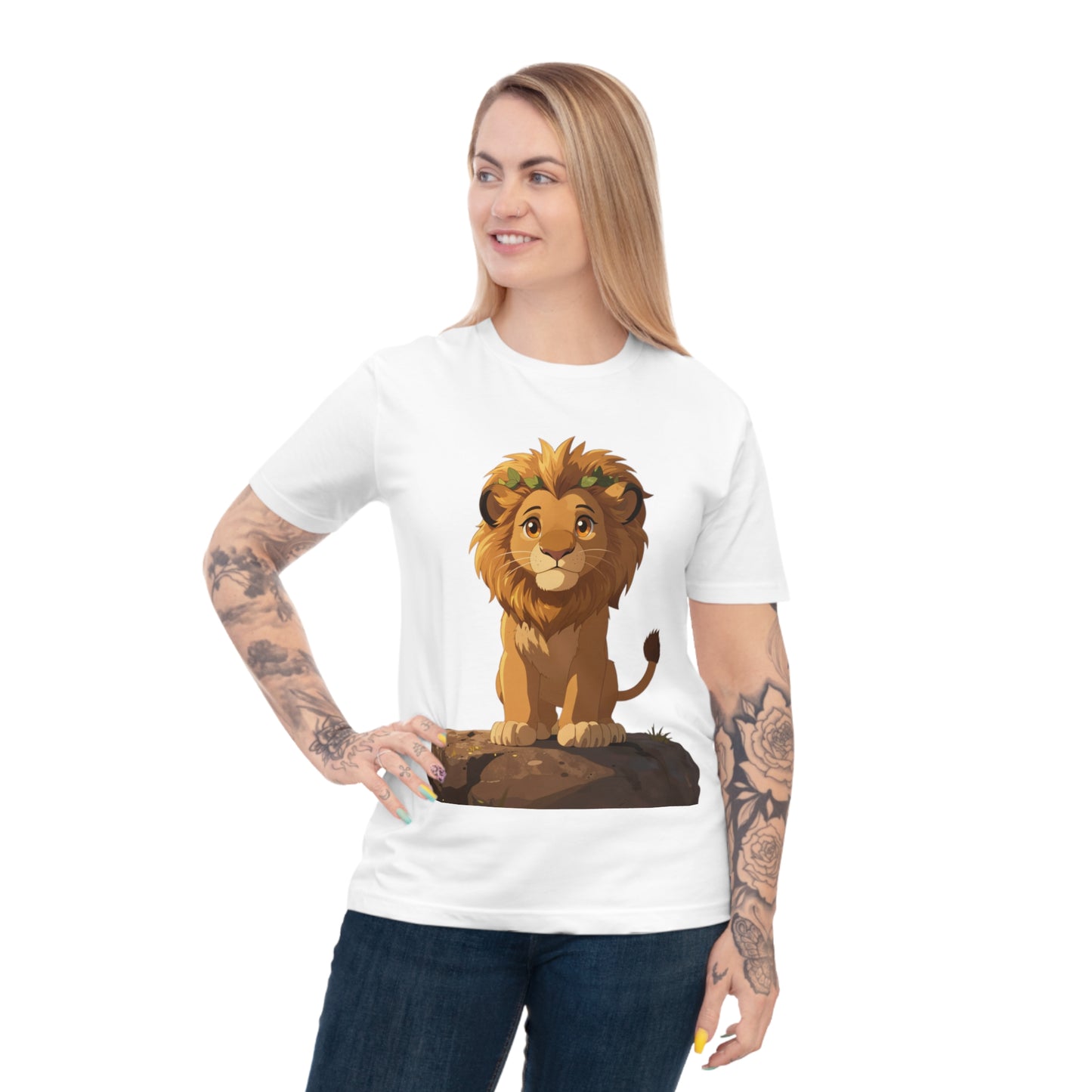 Royal Lion Cub — Savanna Sunset Kawaii Tee