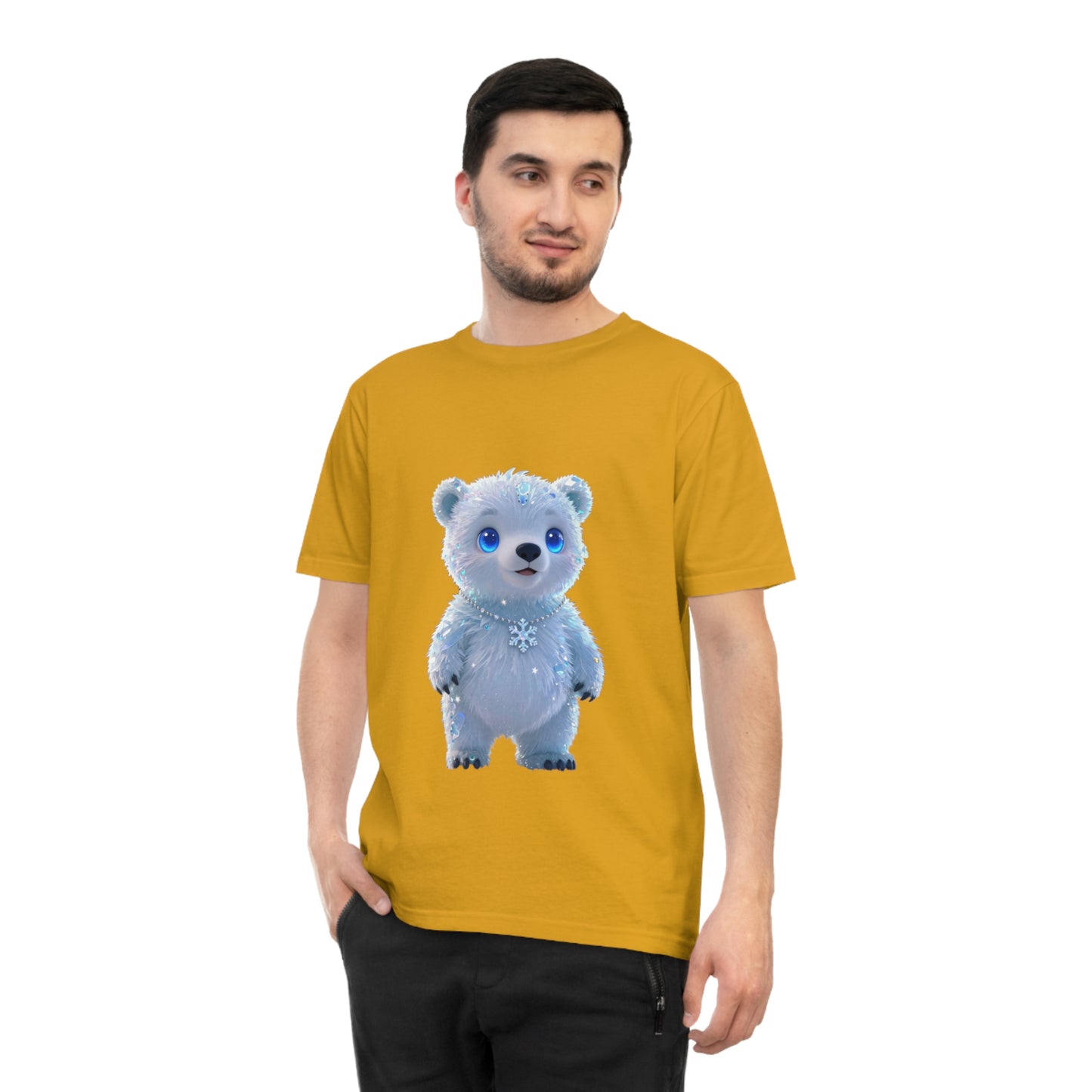 Crystal Arctic Bear — Aurora Night Kawaii Tee