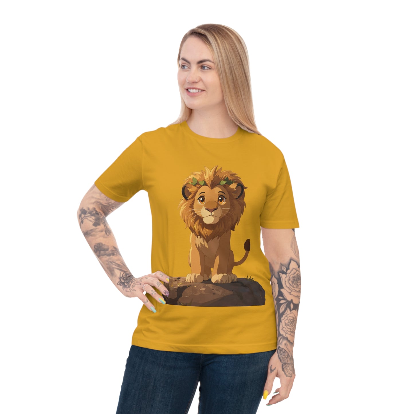Royal Lion Cub — Savanna Sunset Kawaii Tee