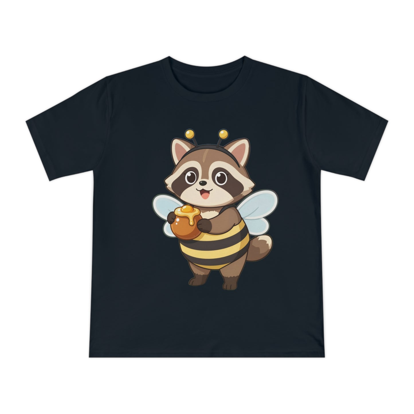 Honey Bee Raccoon — Chibi Anime Bee Kawaii Tee